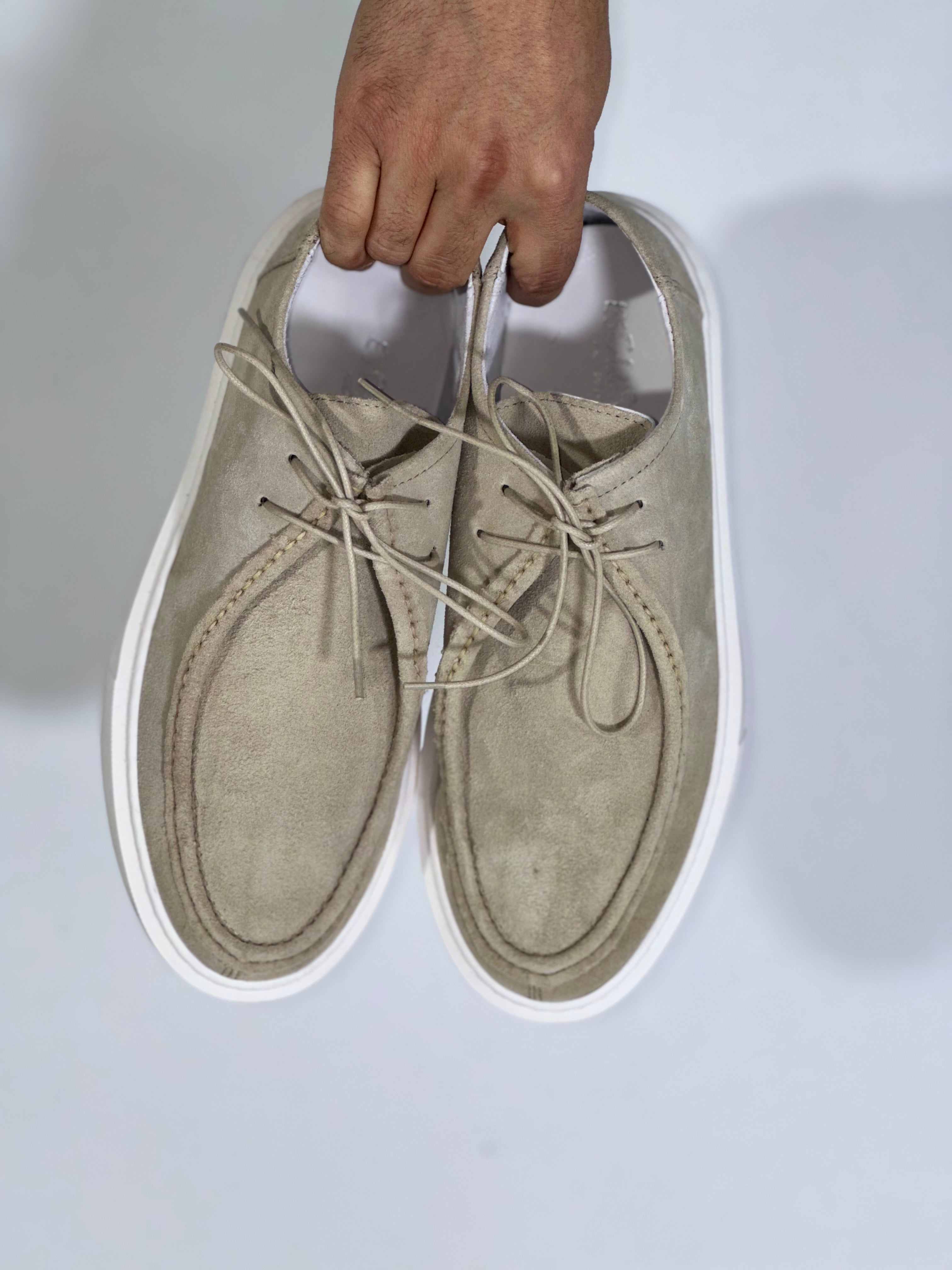 Mocassino casual camoscio beige N73