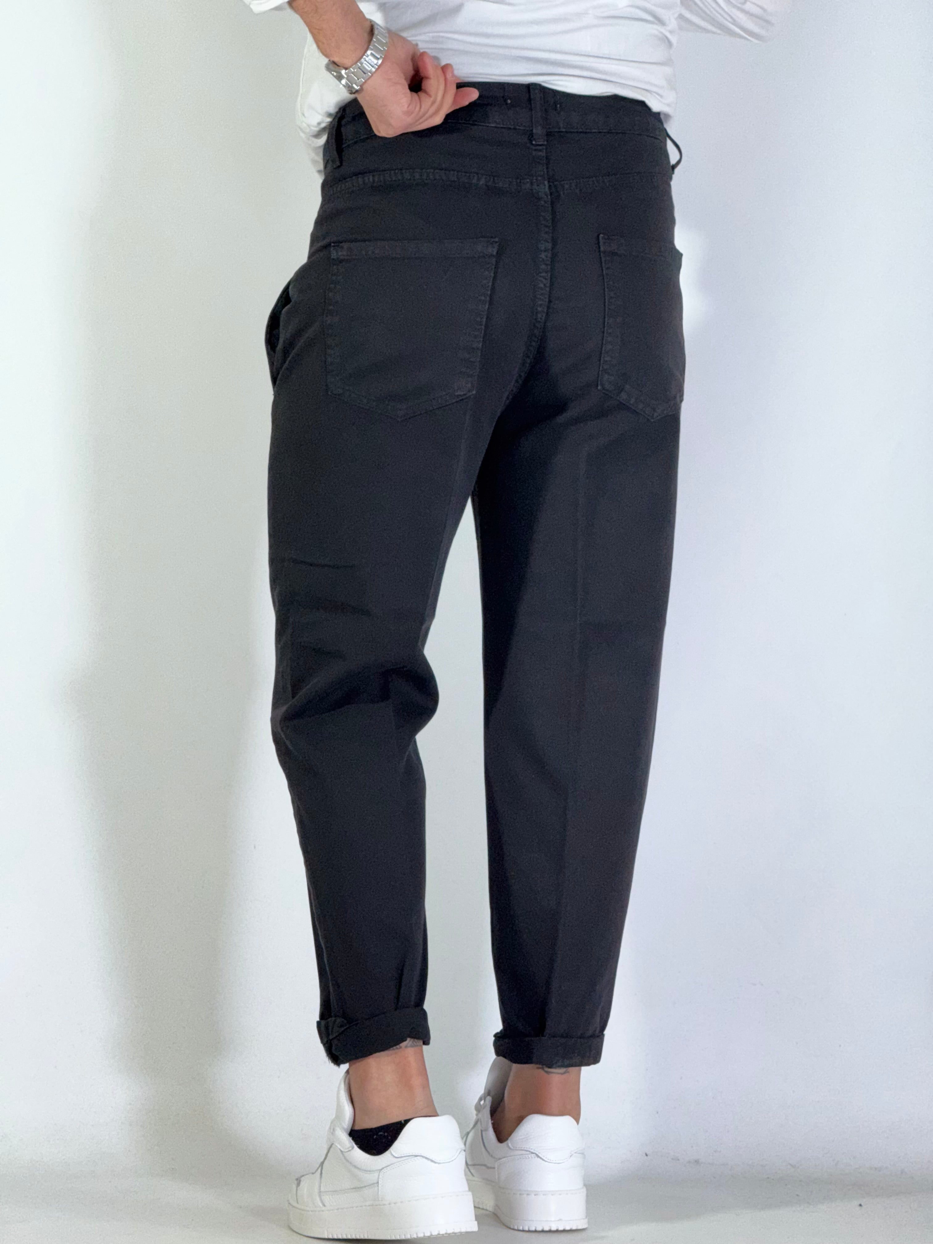 Pantalone 5 tasche nero ART AMARONE
