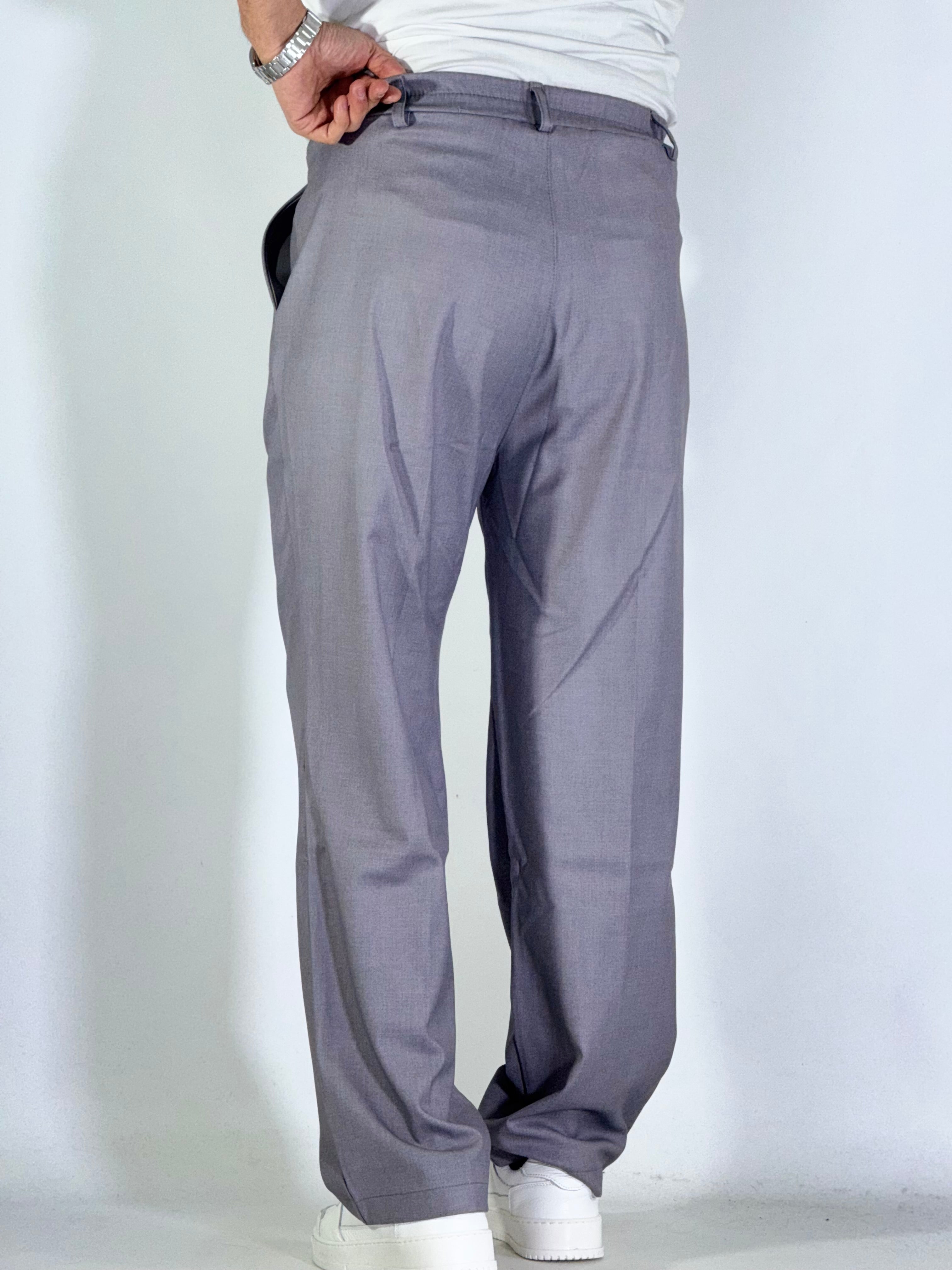 Pantalone palazzo grigio UM811
