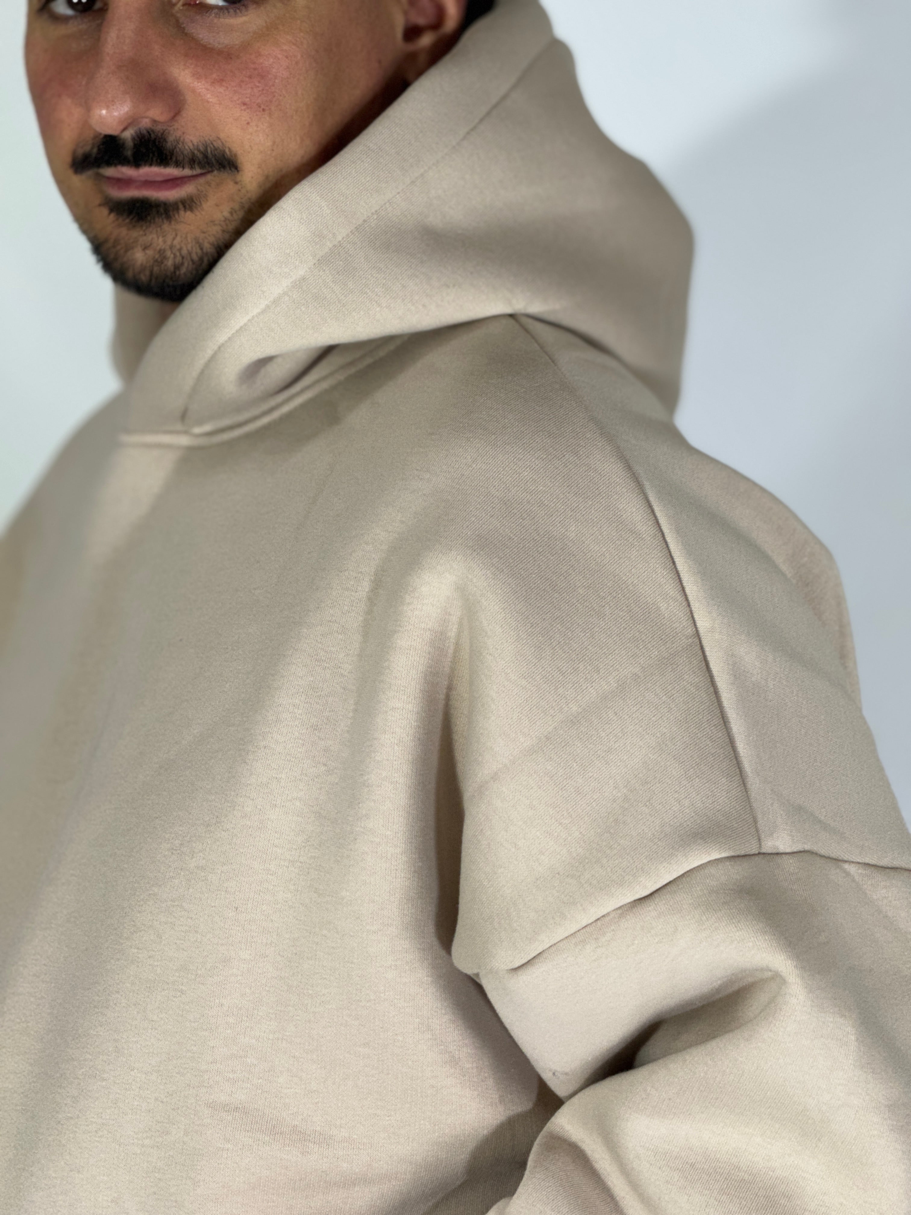 Felpa boxy crema AD2065