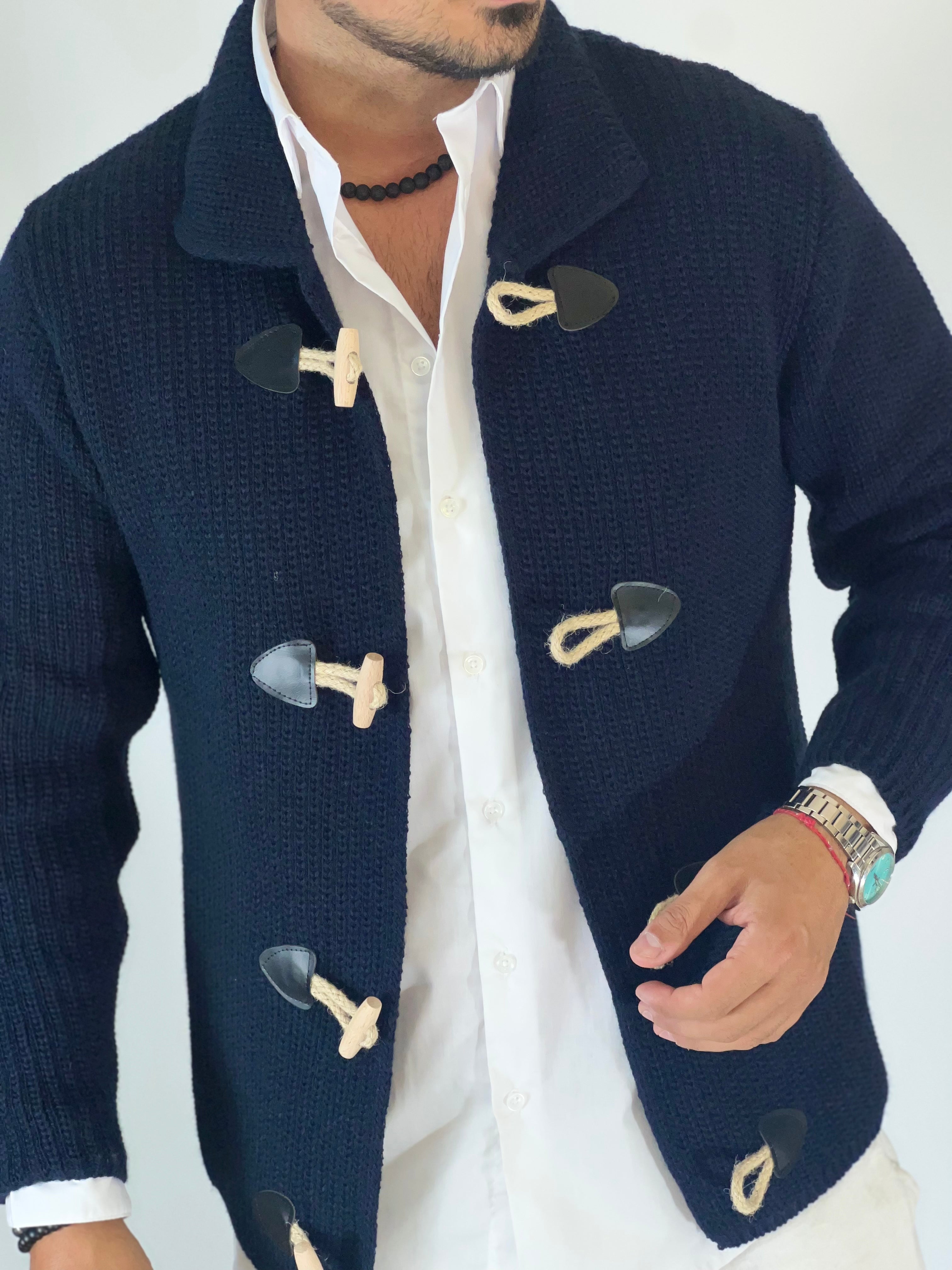 Giacca alamari blu BK857739