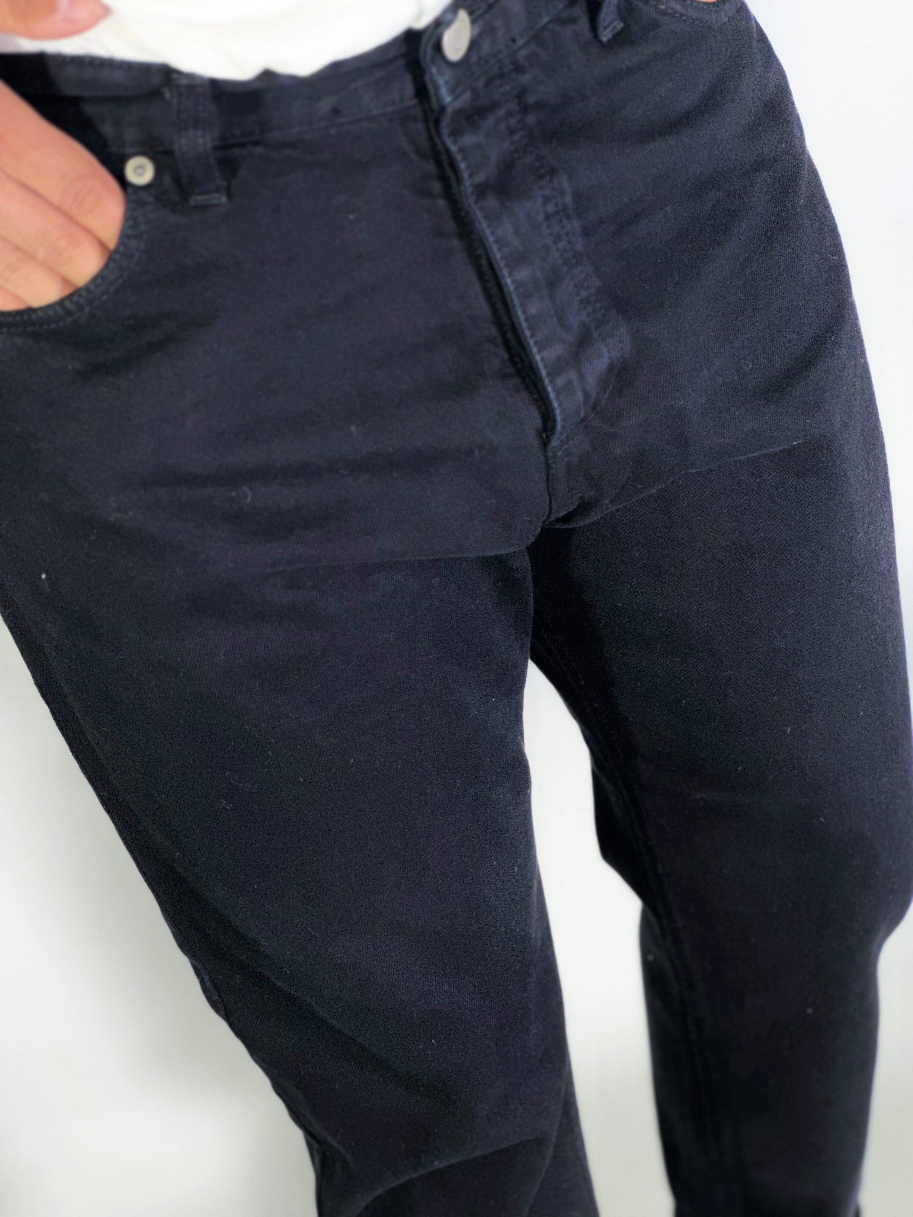 Jeans carrot denim pulito nero 2N2T