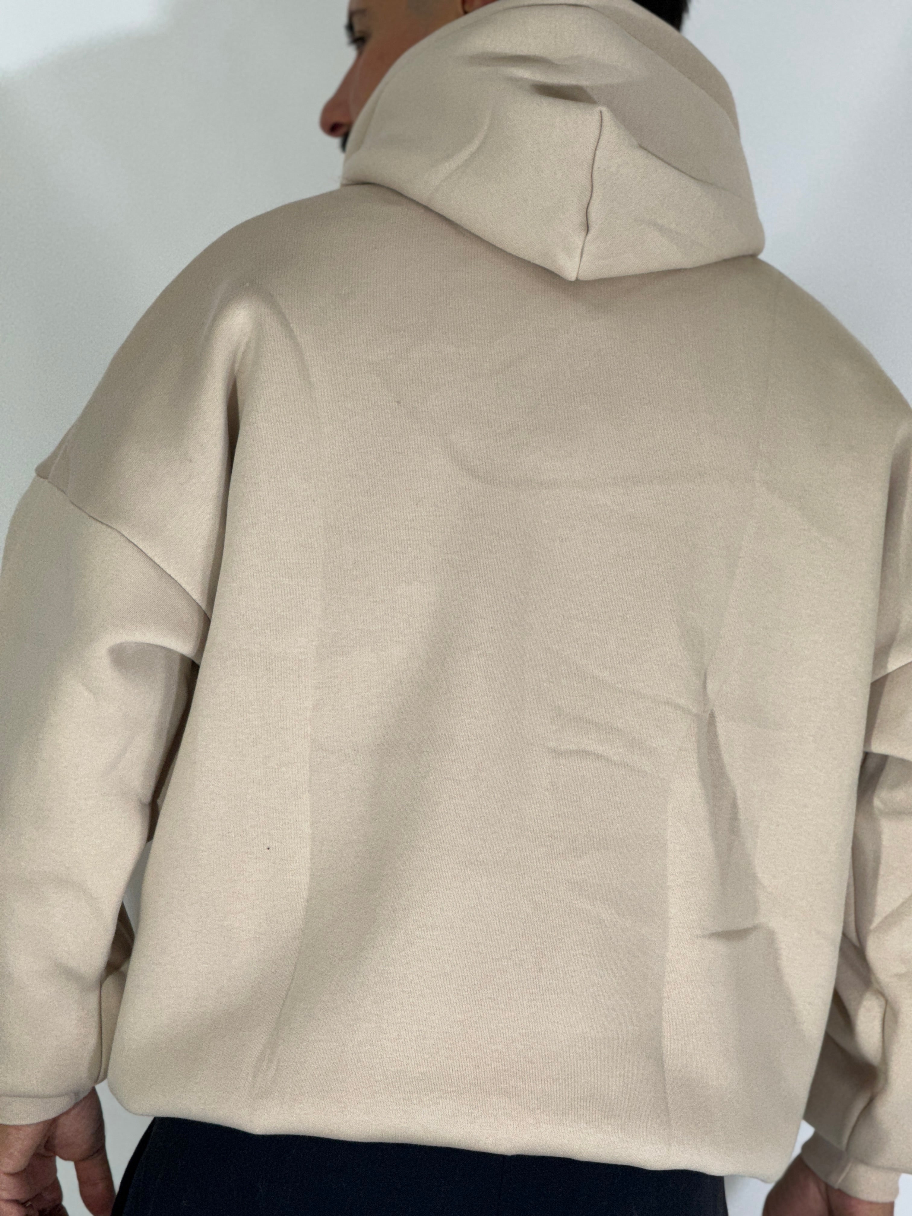 Felpa boxy crema AD2065