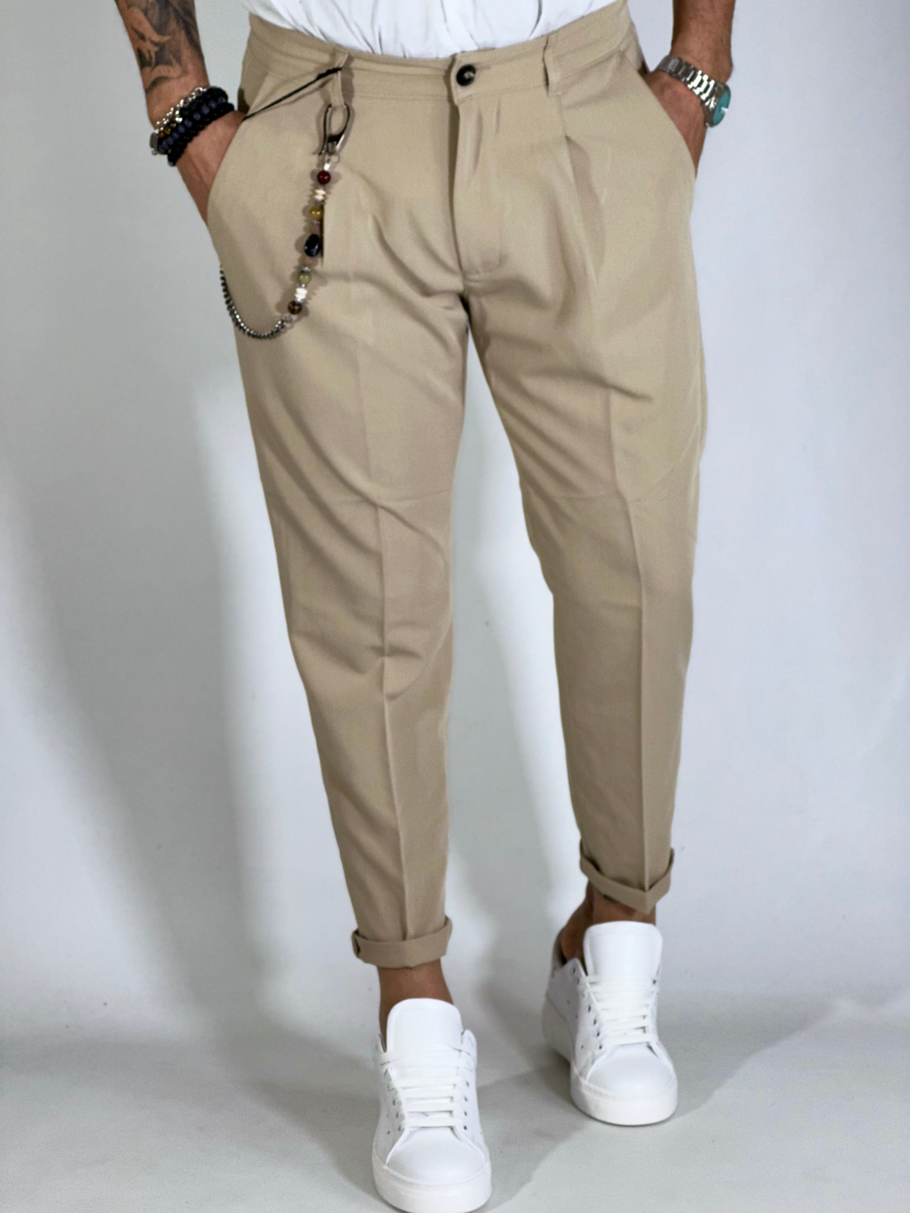 Pantalone beige intermedio AG60