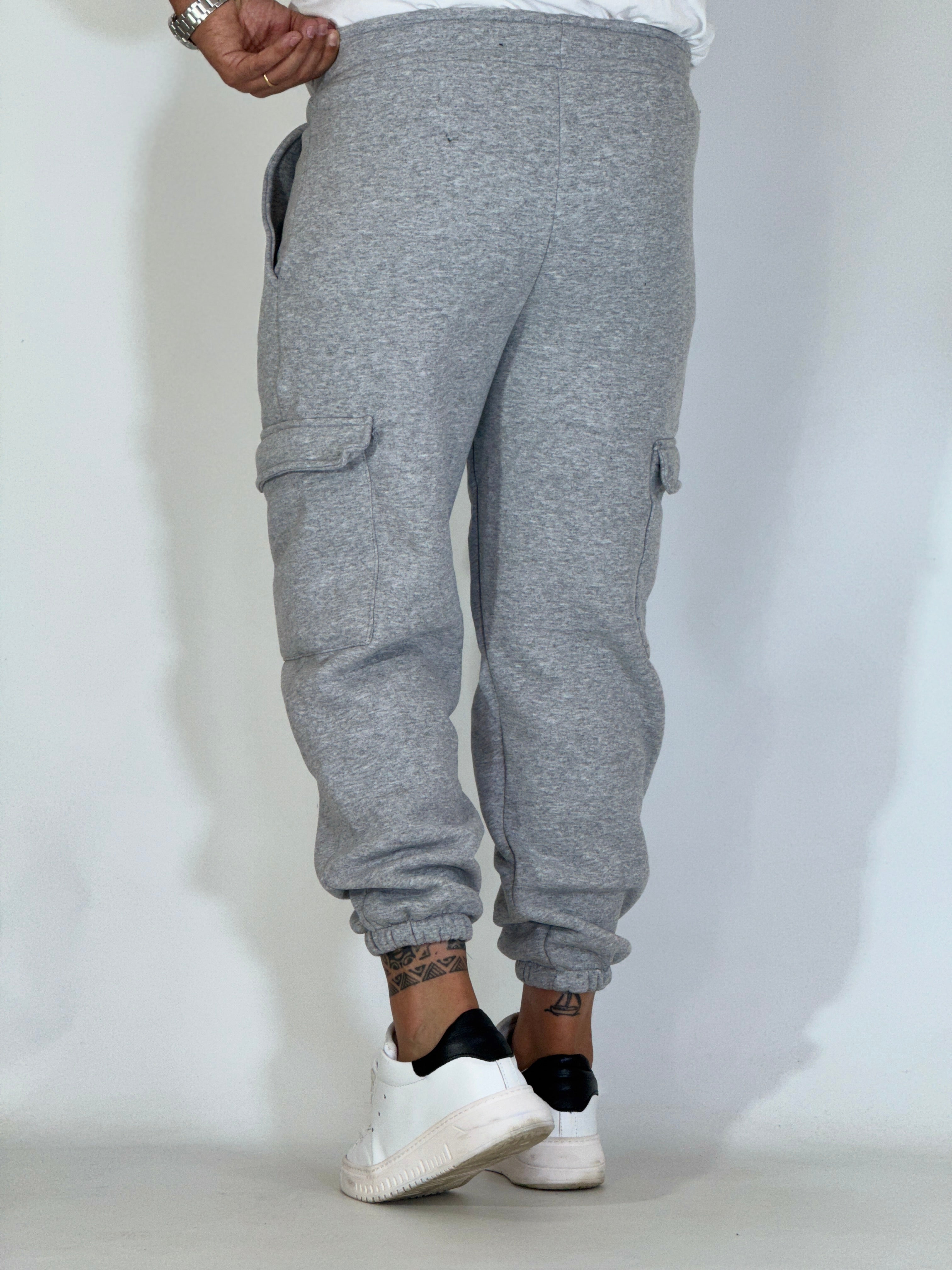 Pantalone tuta CARGO LOW grigio