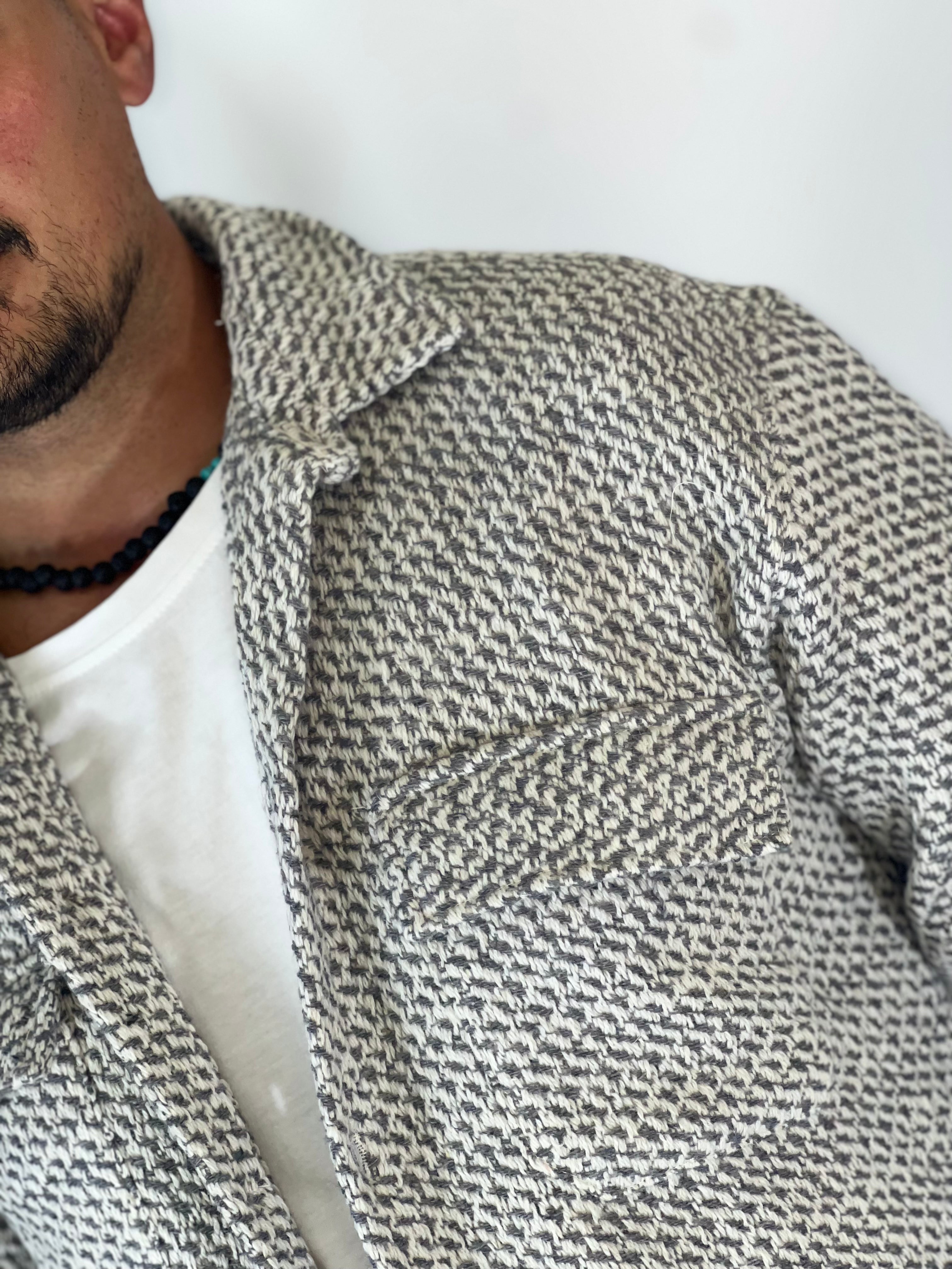 Camicione intreccio grigio DC9304