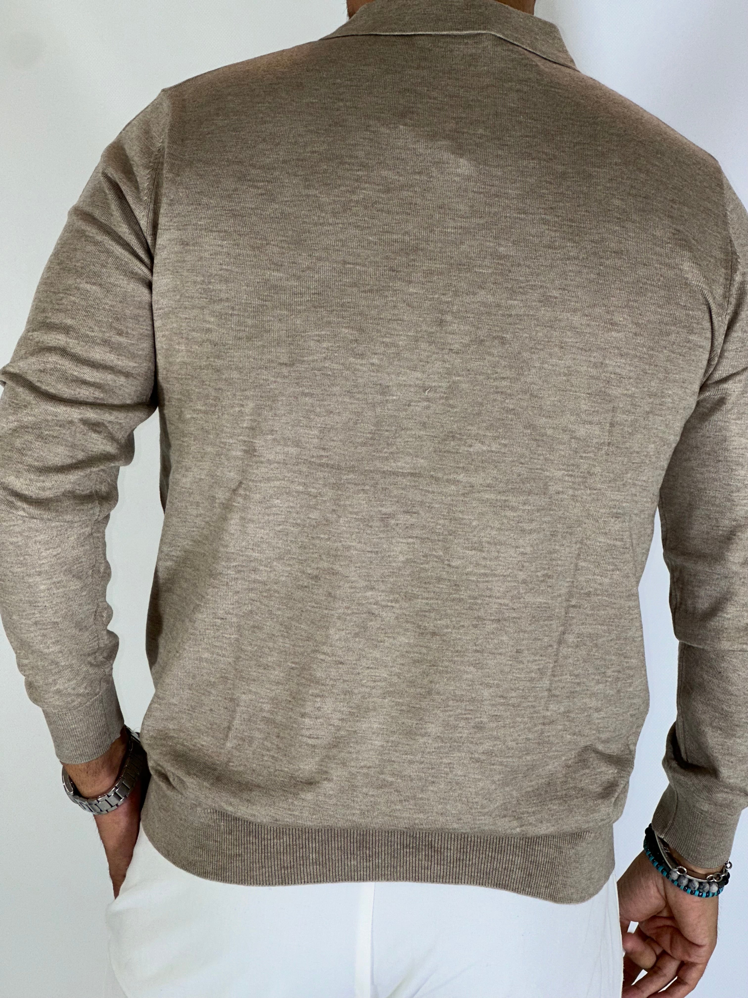 Polo bottoni JACKSONVILLE beige