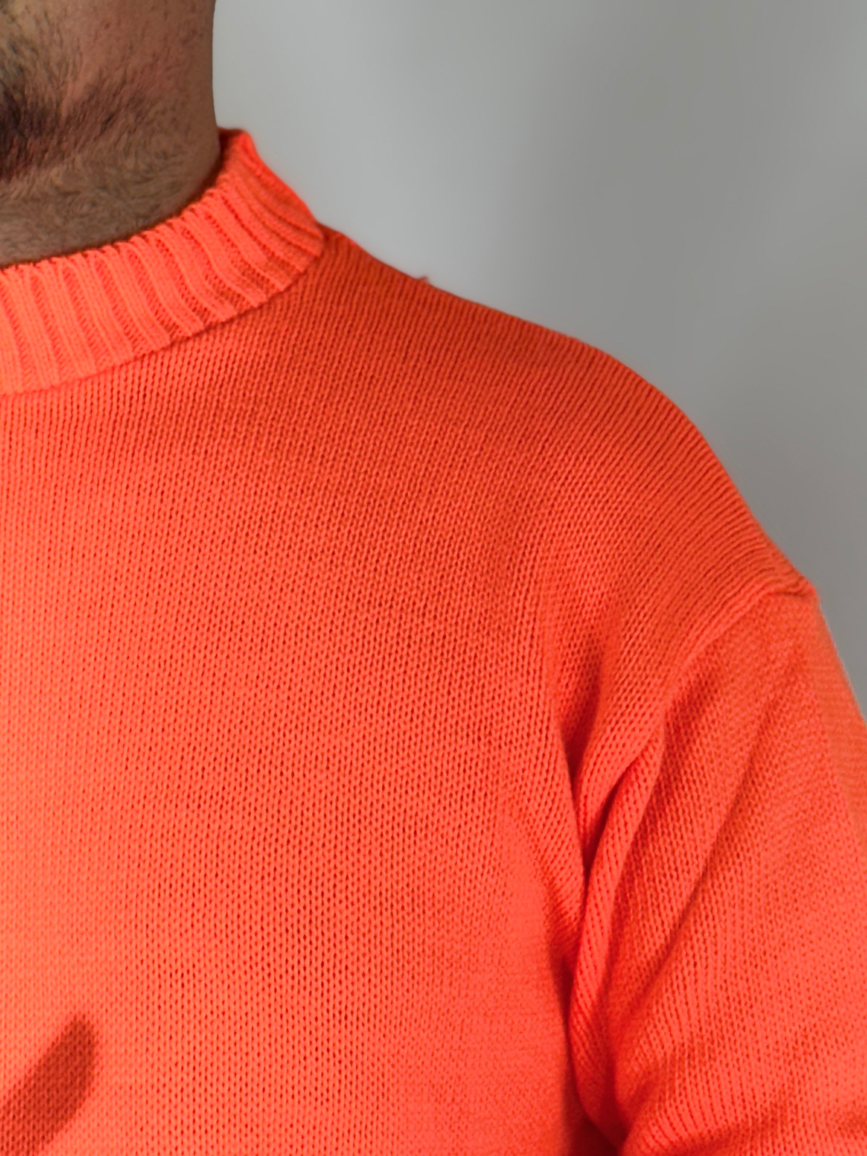 Maglione rasato arancio AD1654