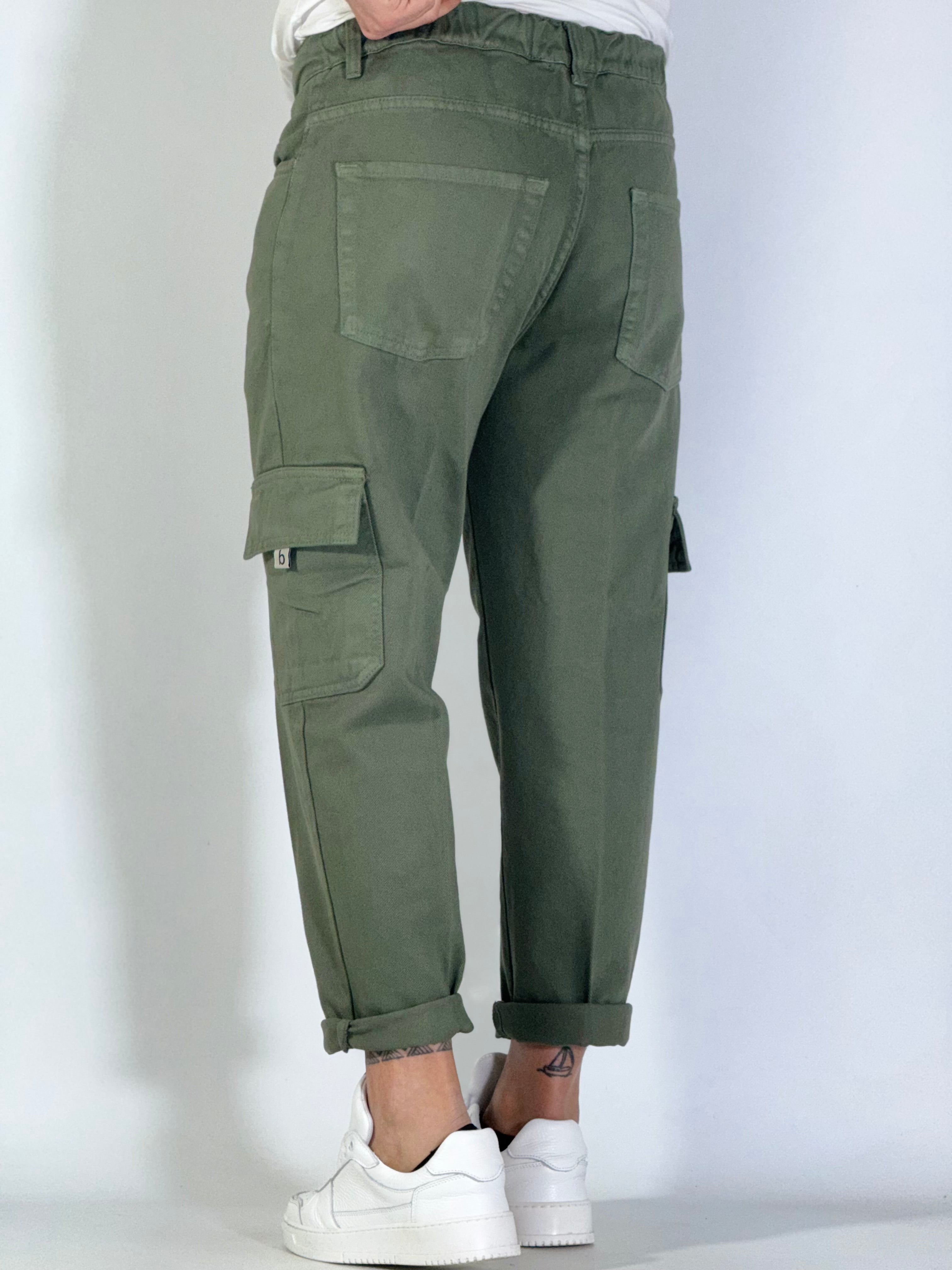 Pantalone denim bull verde ART POKE