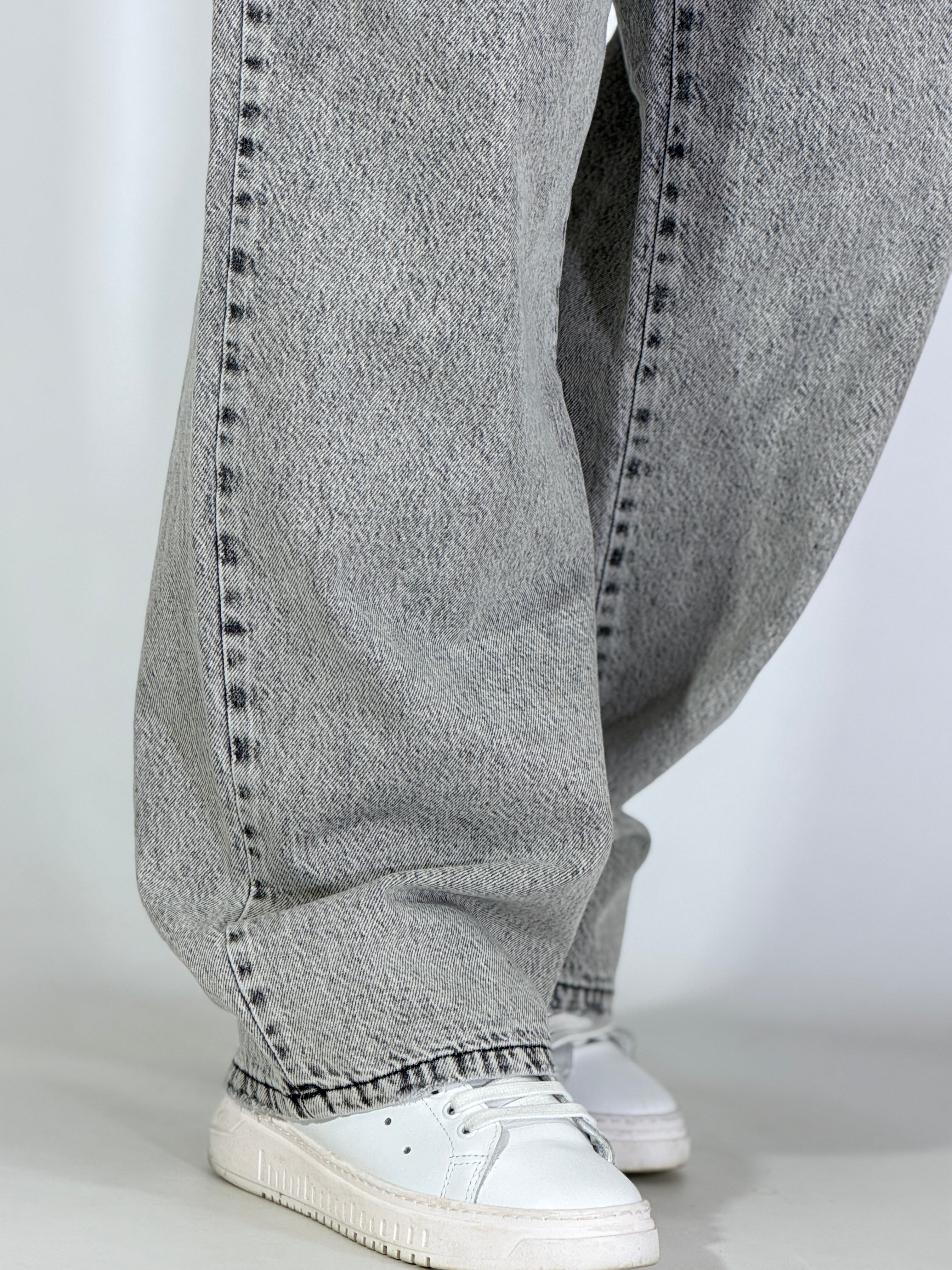 Jeans baggy cenere scuro BERNA