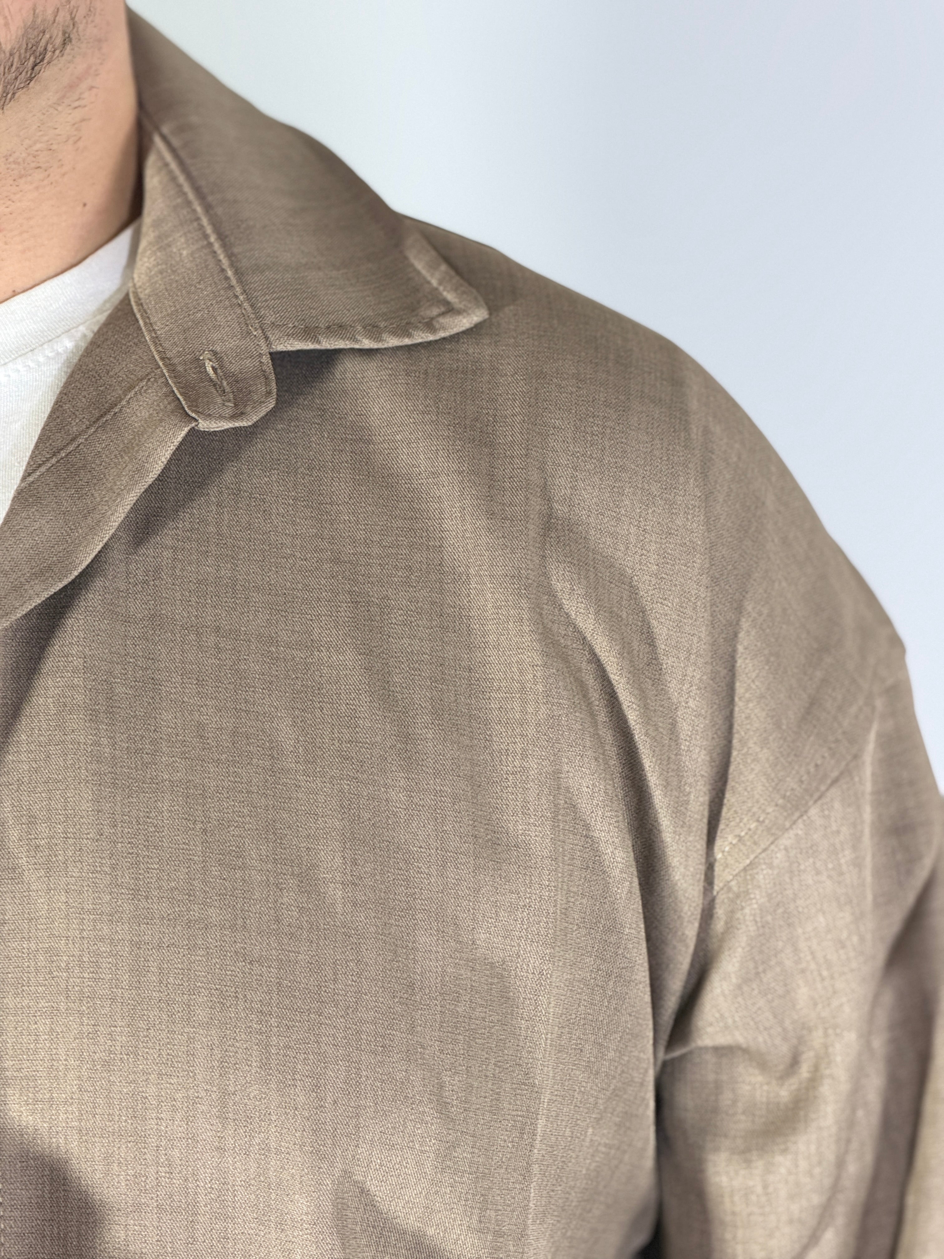 Camicione over fiammata fango 01937