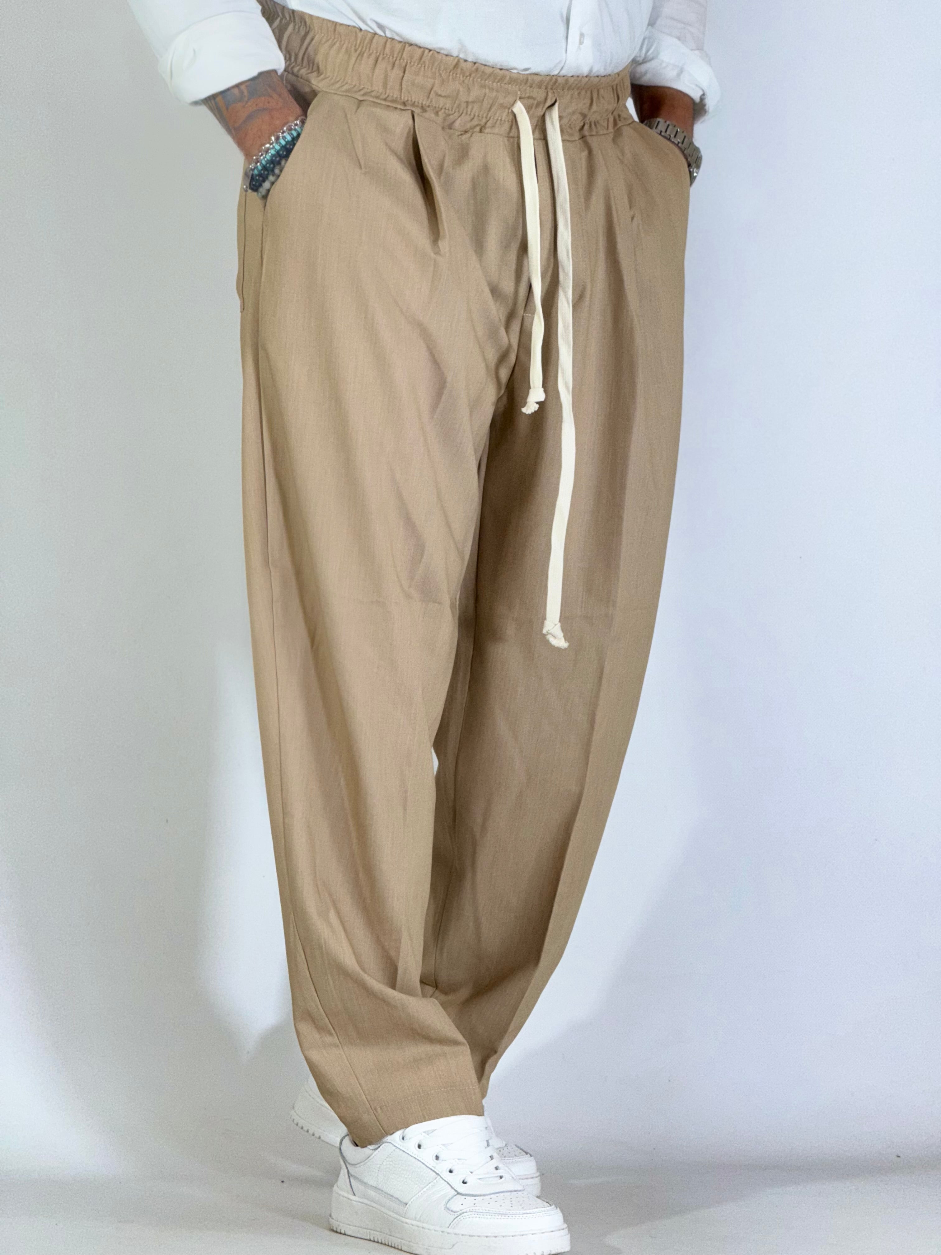 Pantalaccio palazzo beige ART DC017211