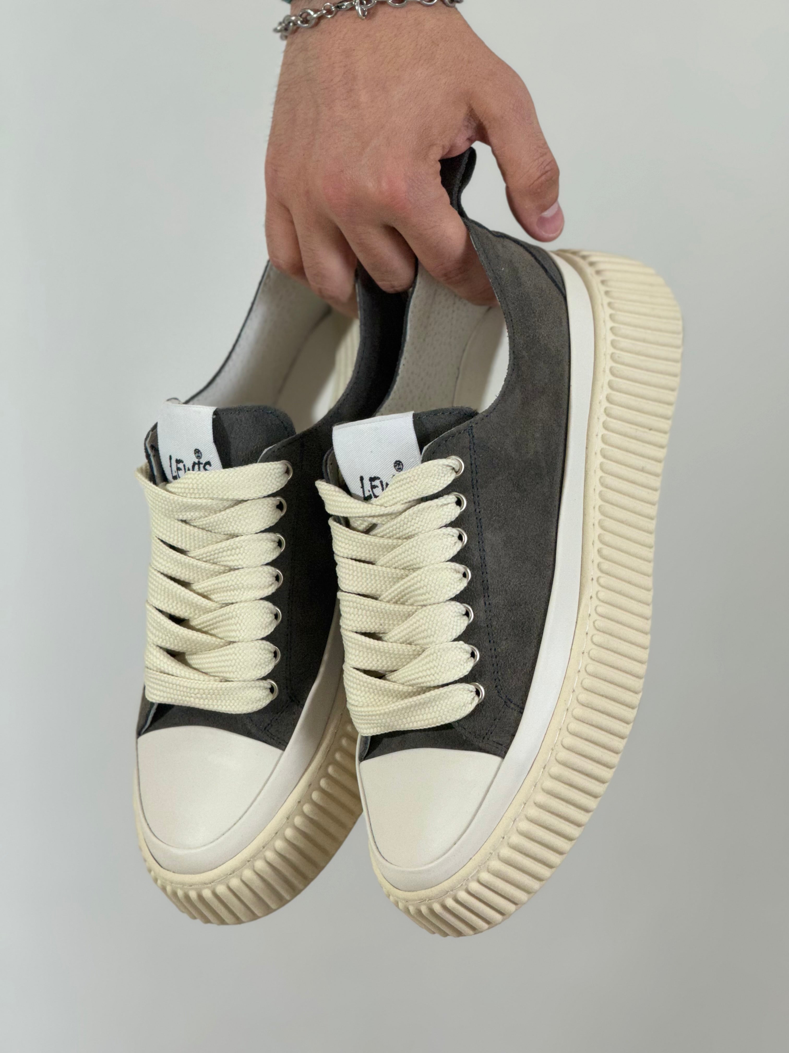 Scarpa LEWIS MILANO camoscio grigio ZHOU