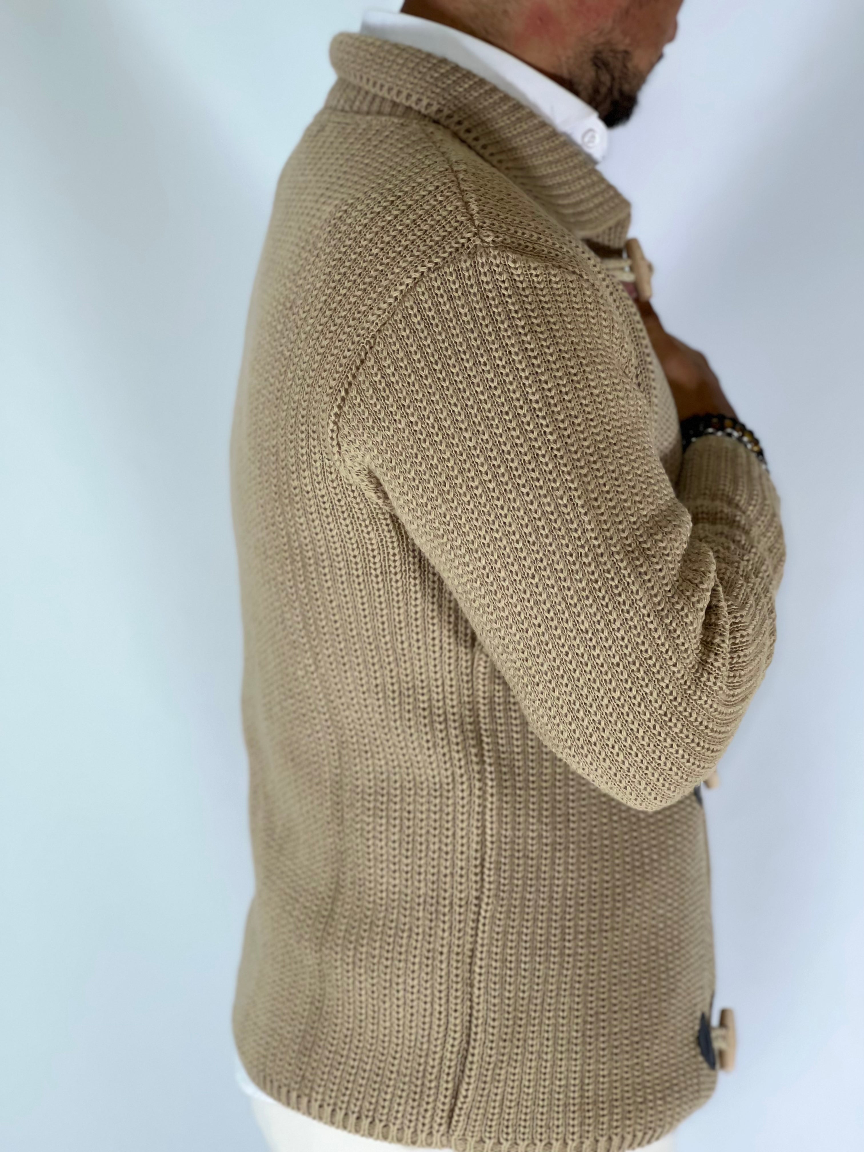 Giacca alamari beige BK857739