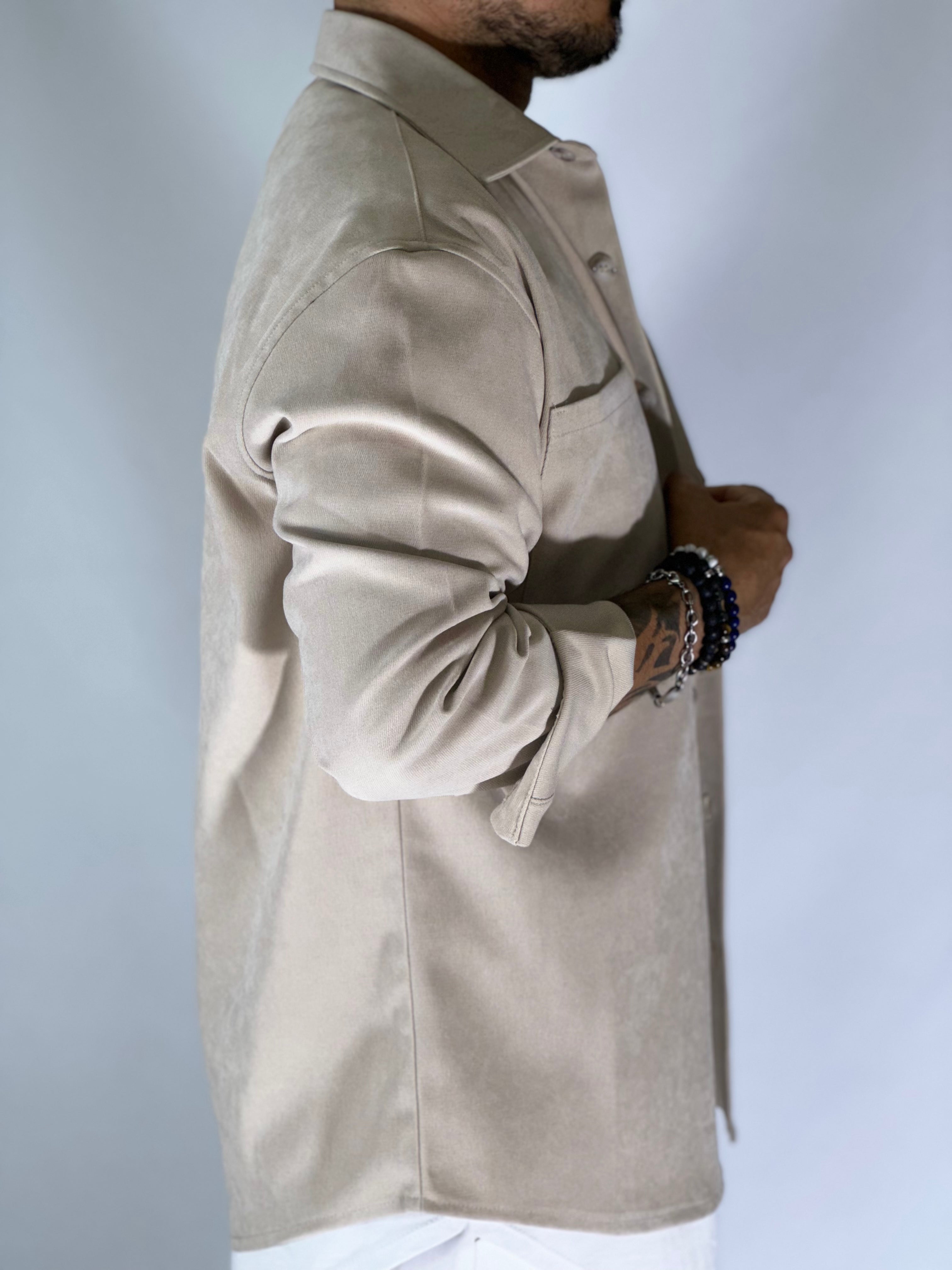 Camicione regular beige MIGLIACCIO TO1024