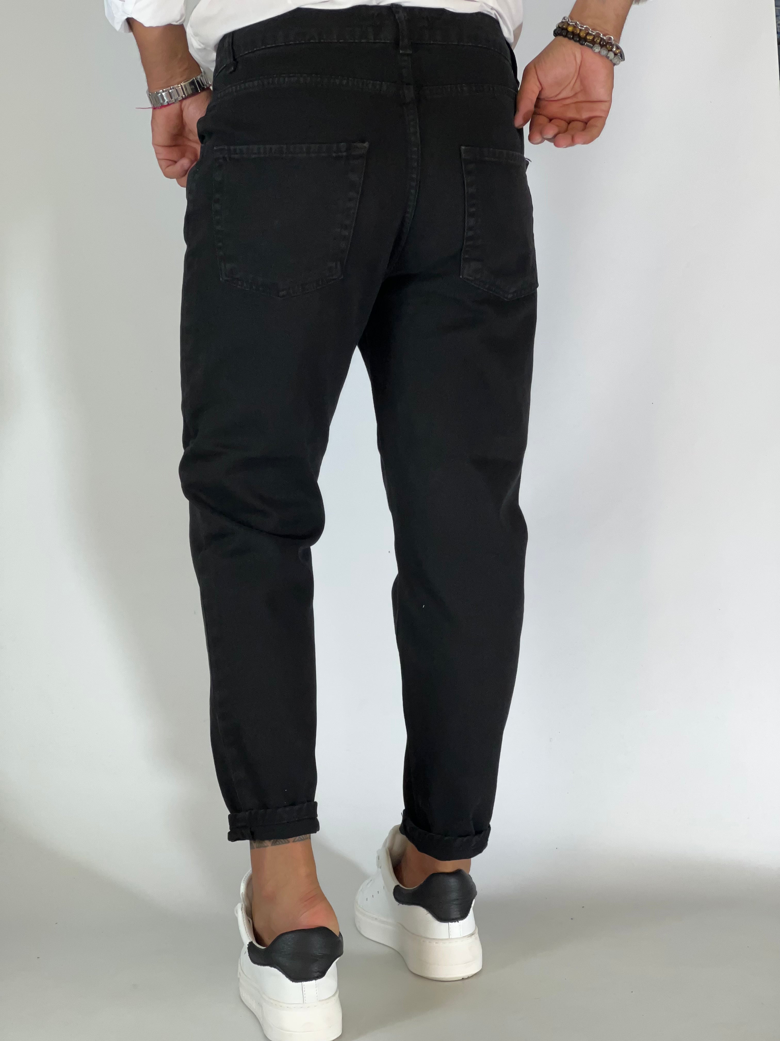 Pantalone loose fit nero PONTE15
