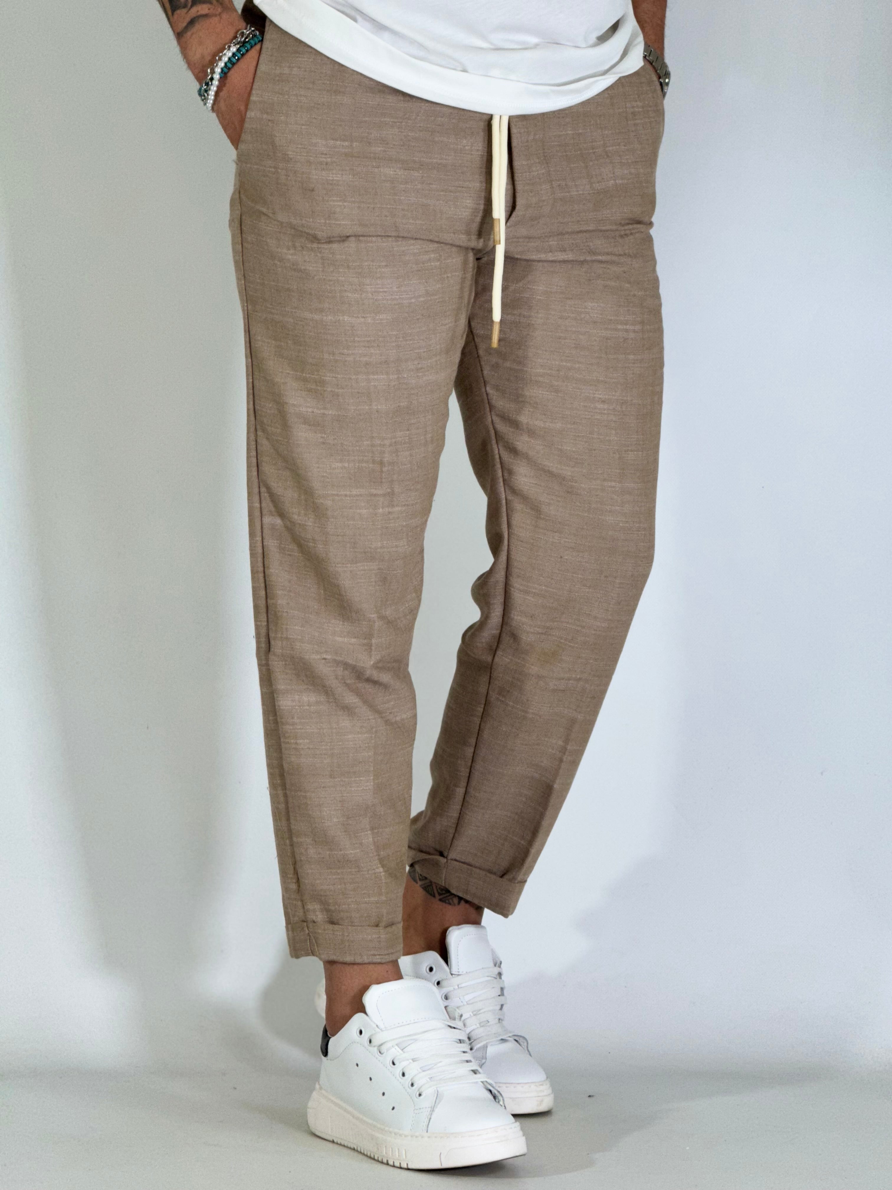 Coordinato misto lino cacao MMS/006