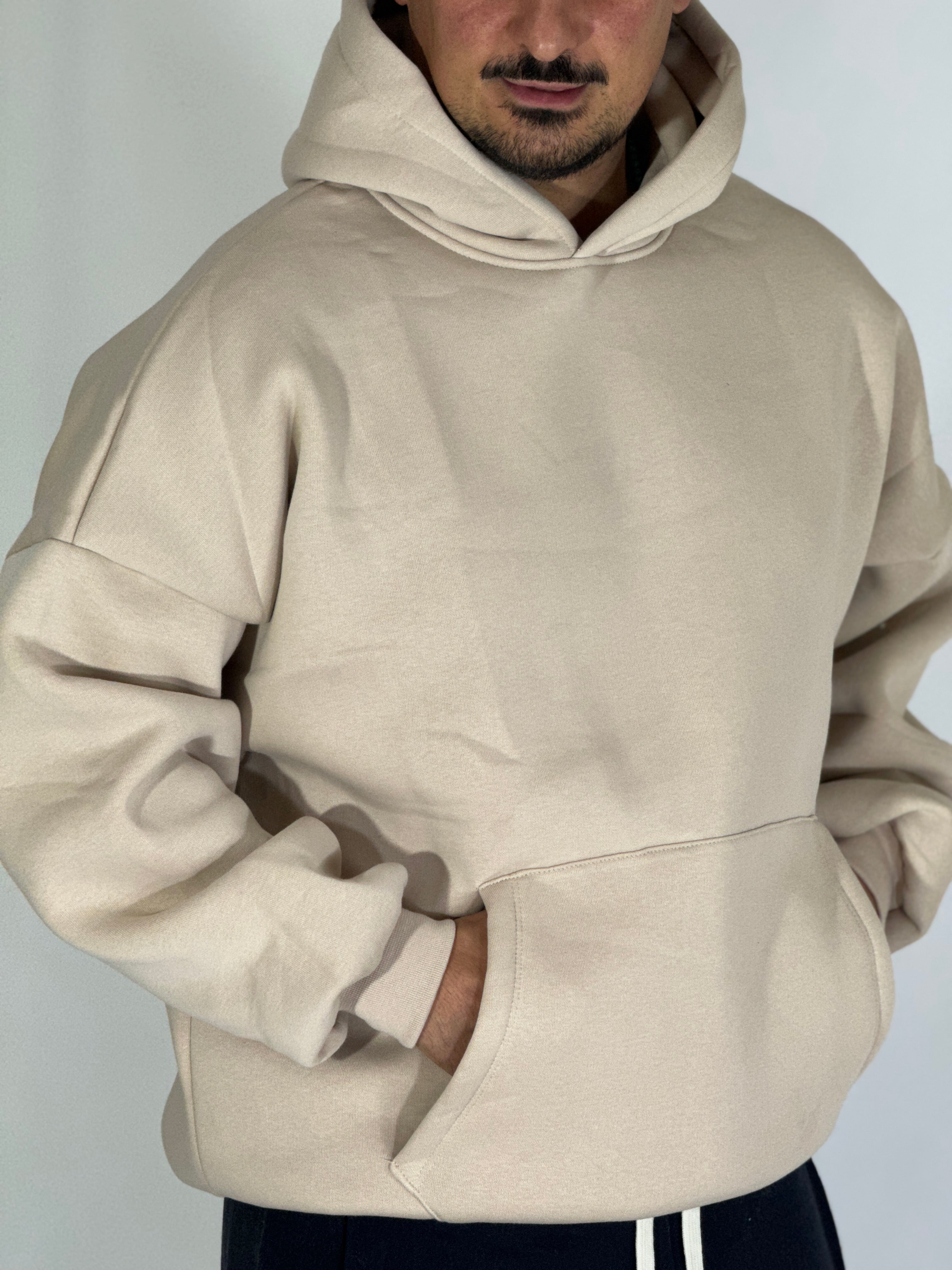 Felpa boxy crema AD2065