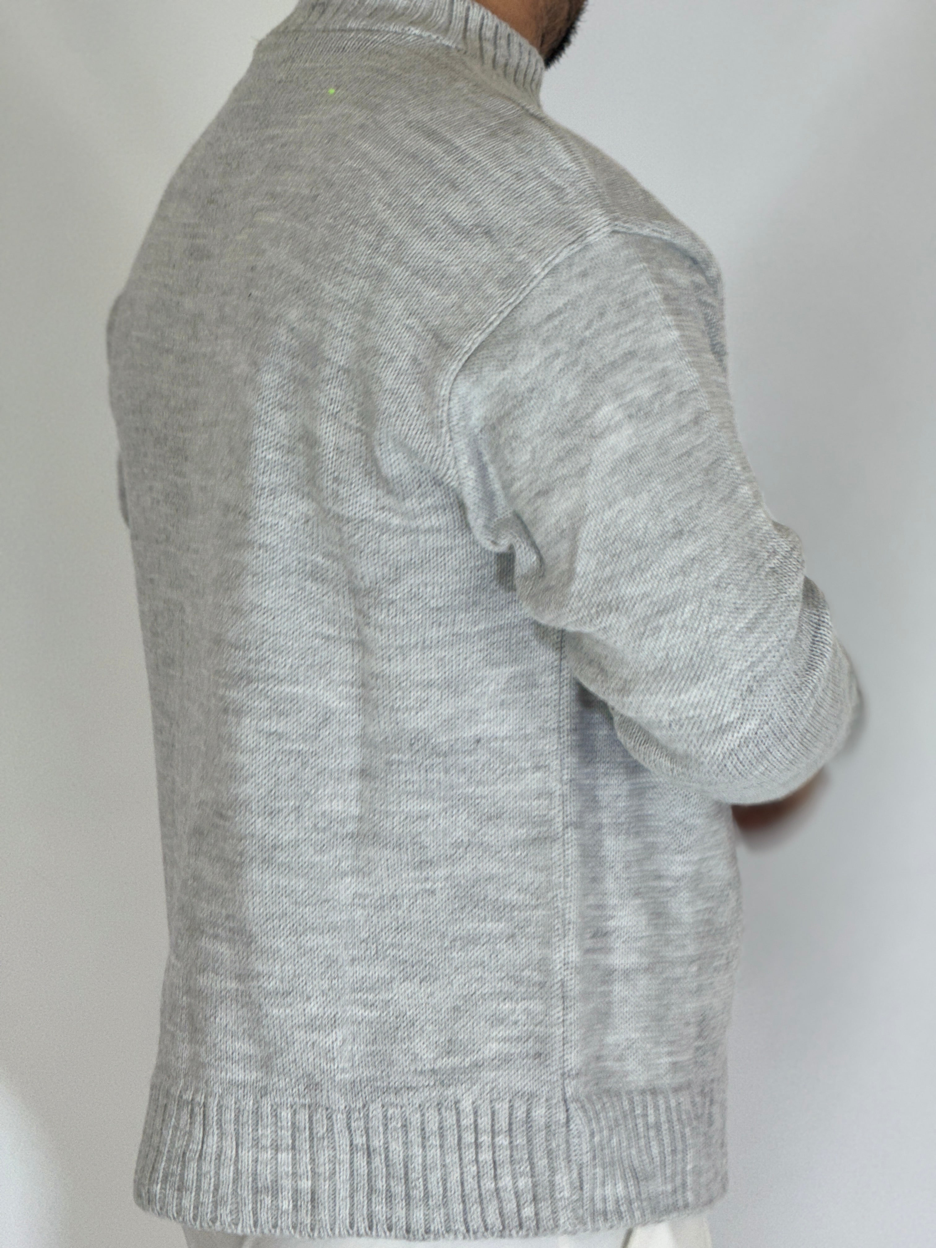 Maglione rasato grigio AD1654