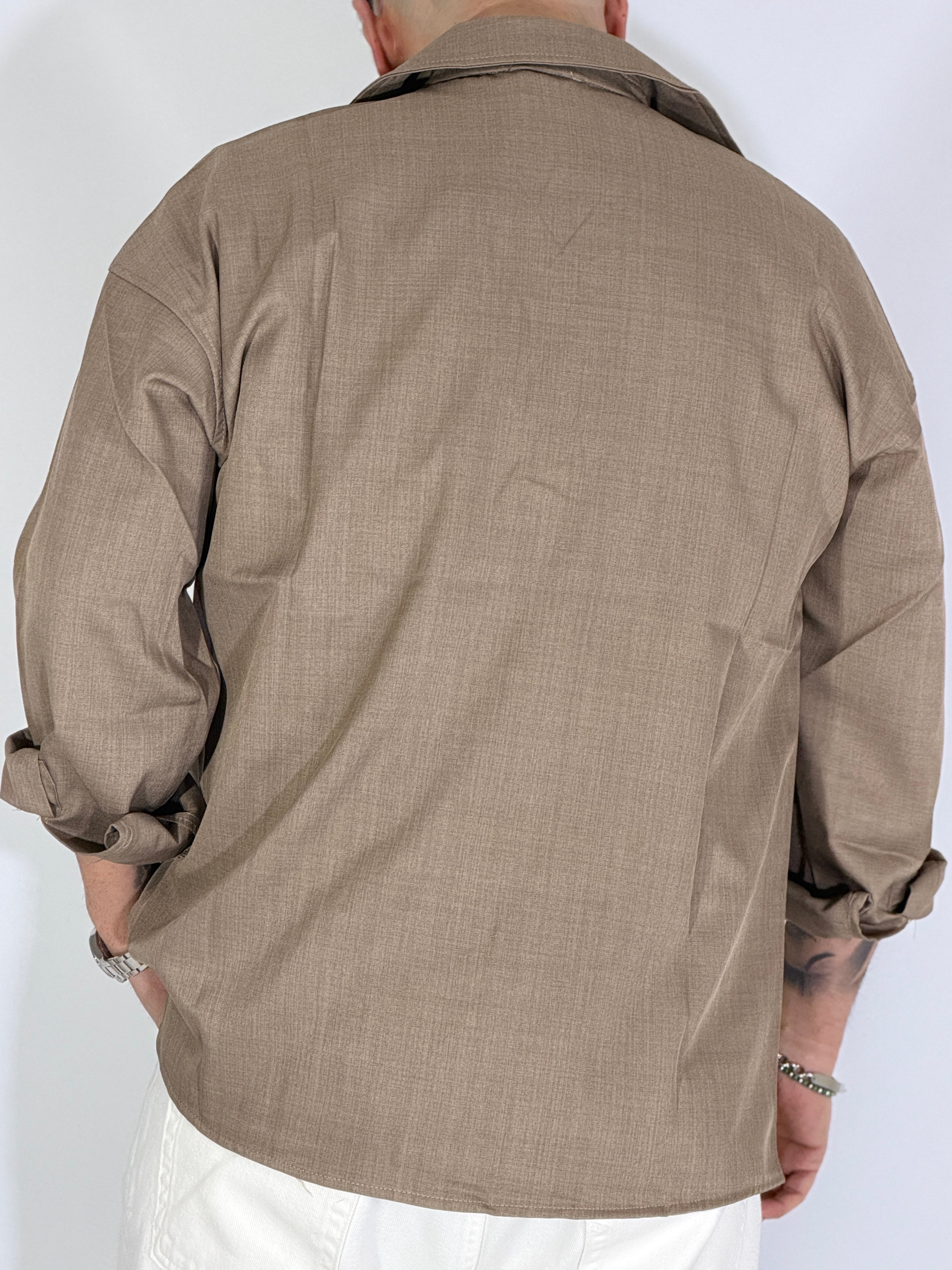 Camicione over fiammata fango 01937