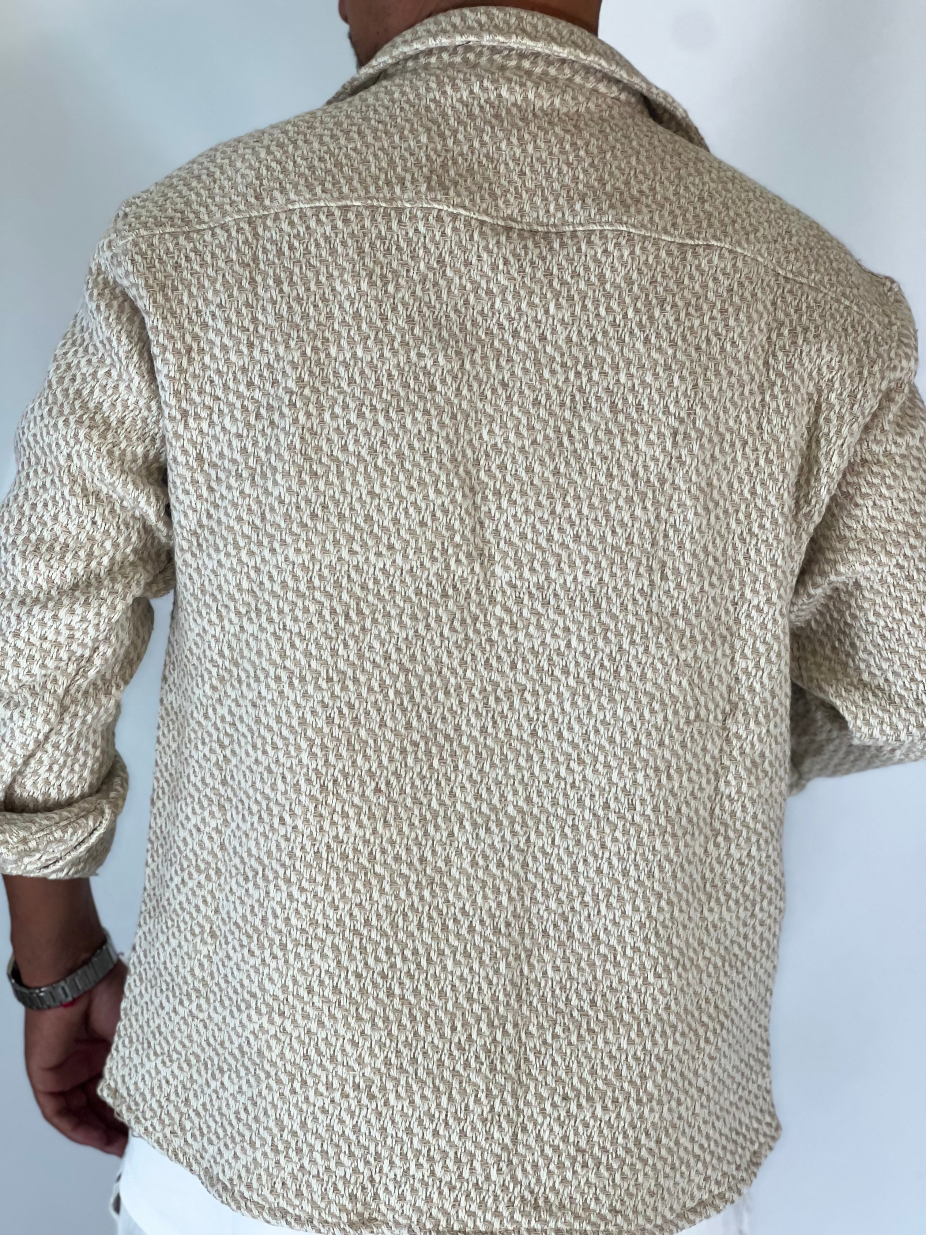 Camicione intreccio beige DC9304