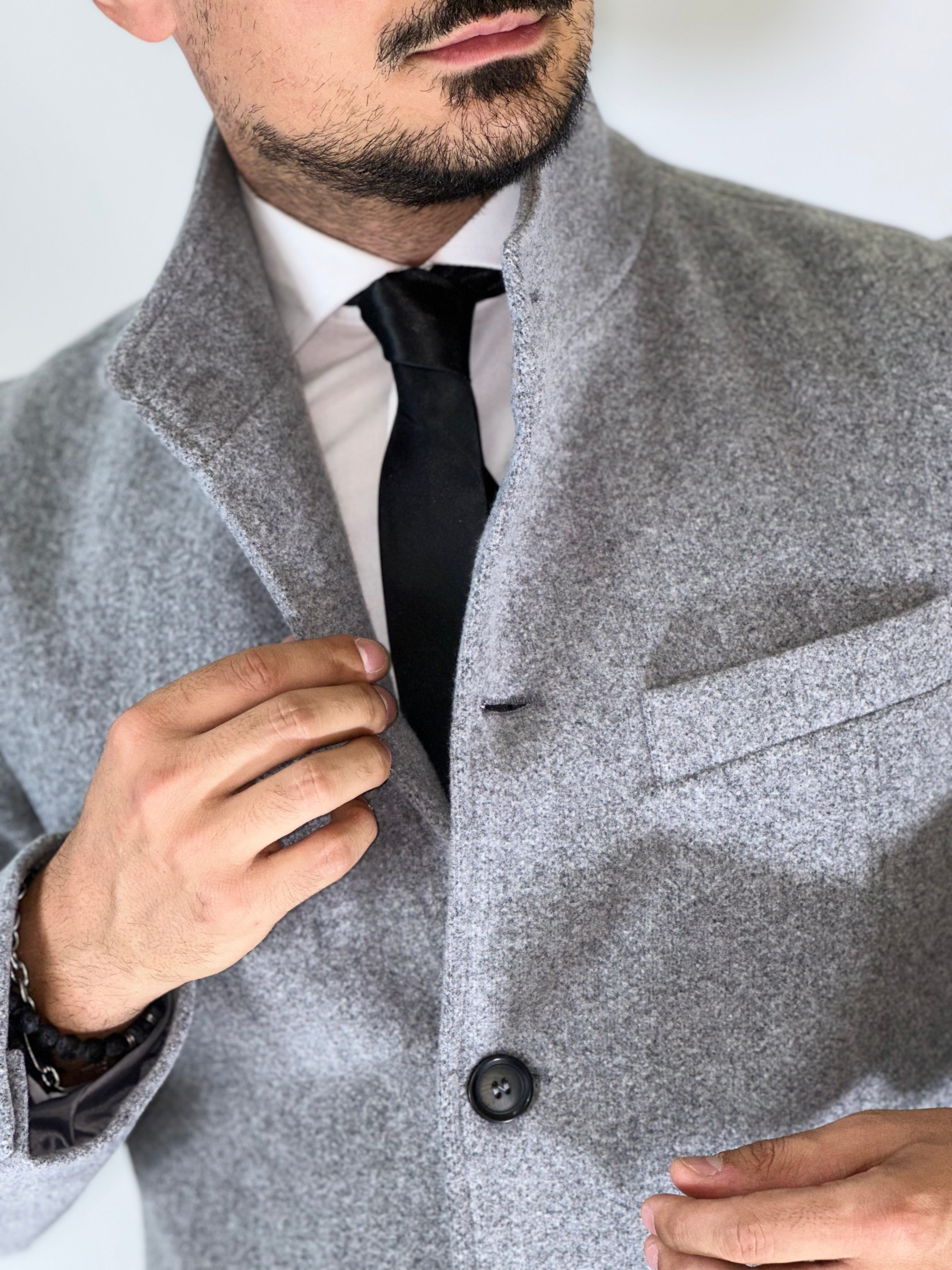 Cappotto coreano grigio SEJONG