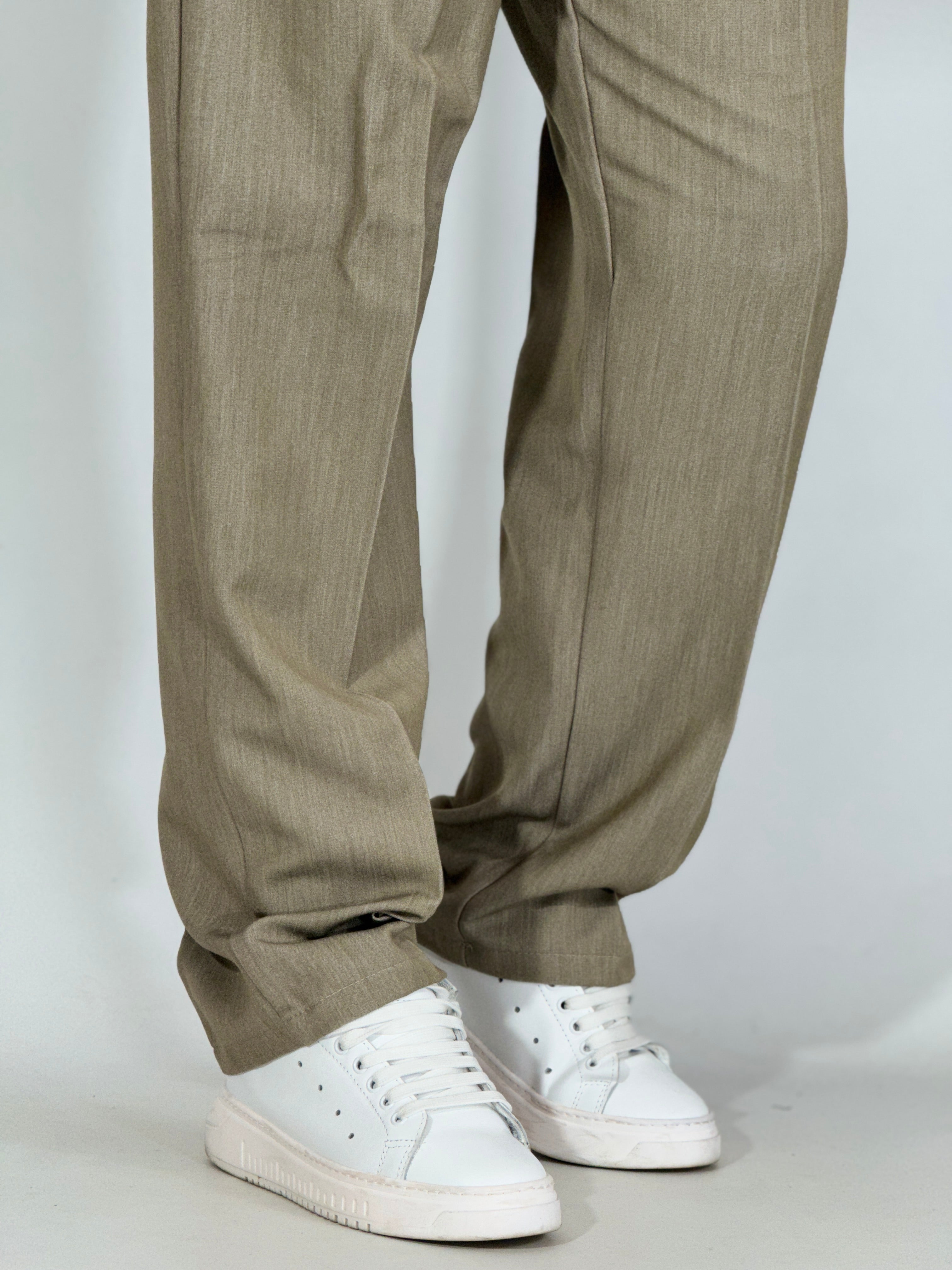 Pantalone palazzo tortora PU3325