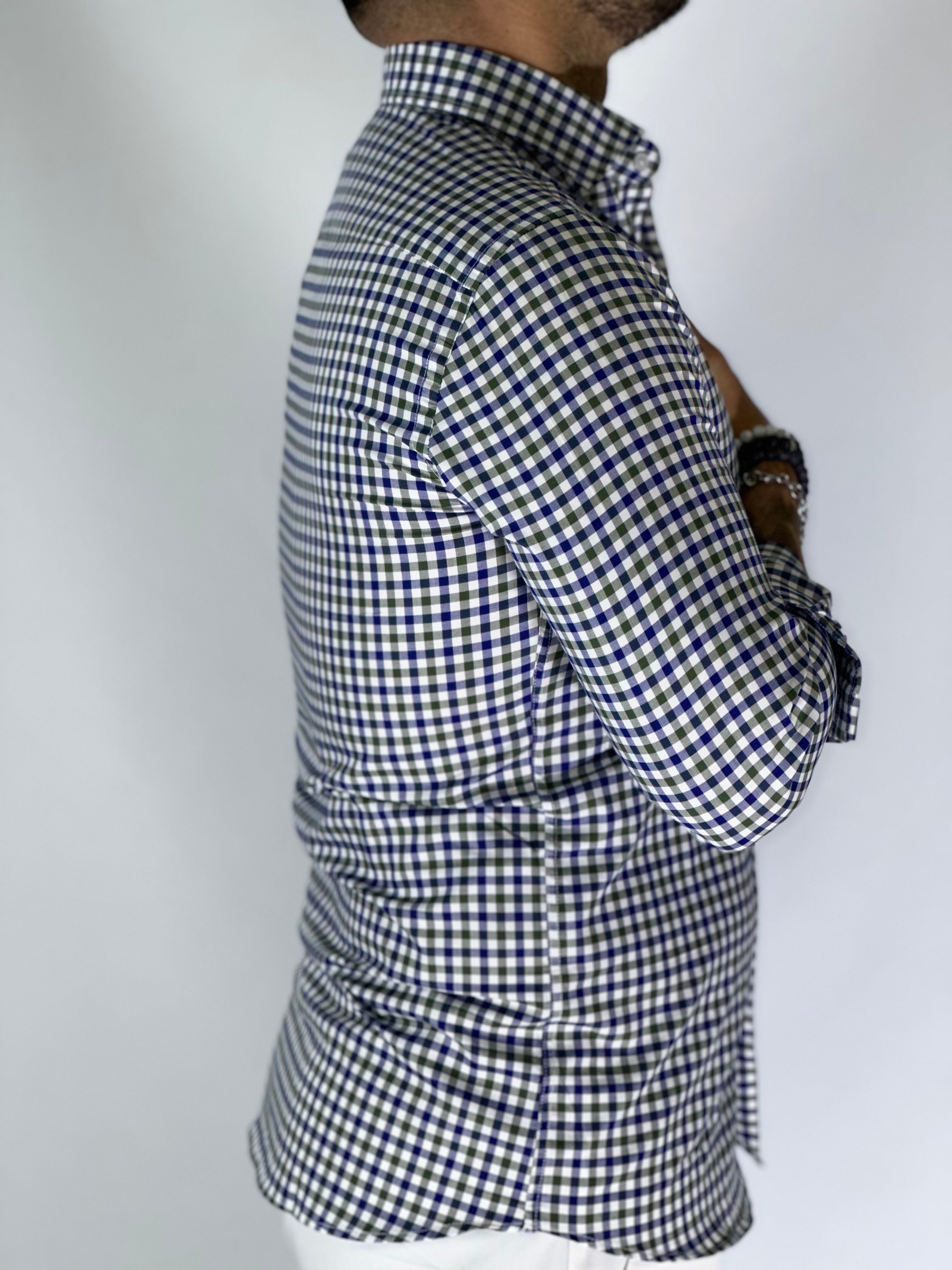 Camicia MIGLIACCIO blu/verde EVEREST