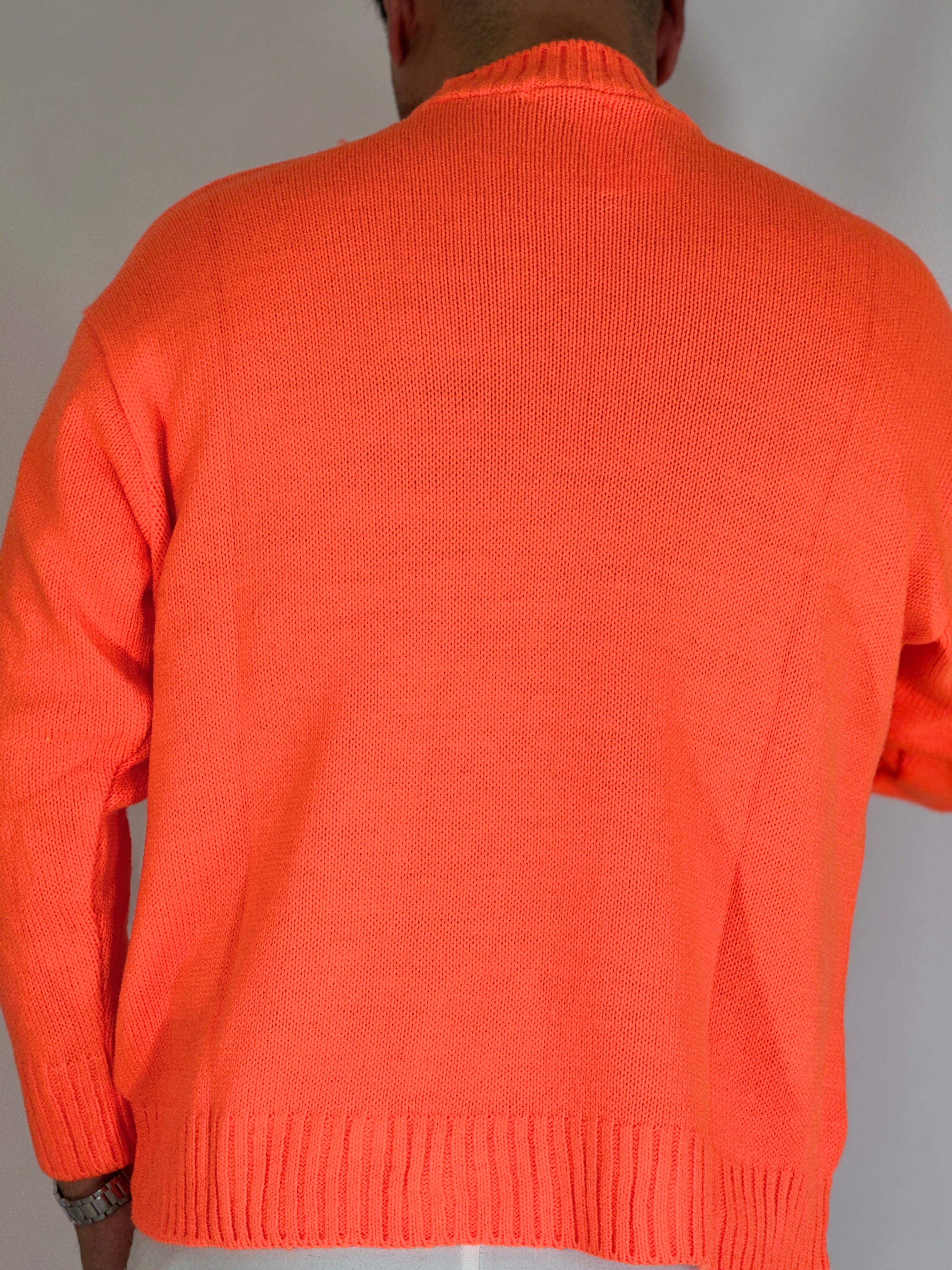 Maglione rasato arancio AD1654