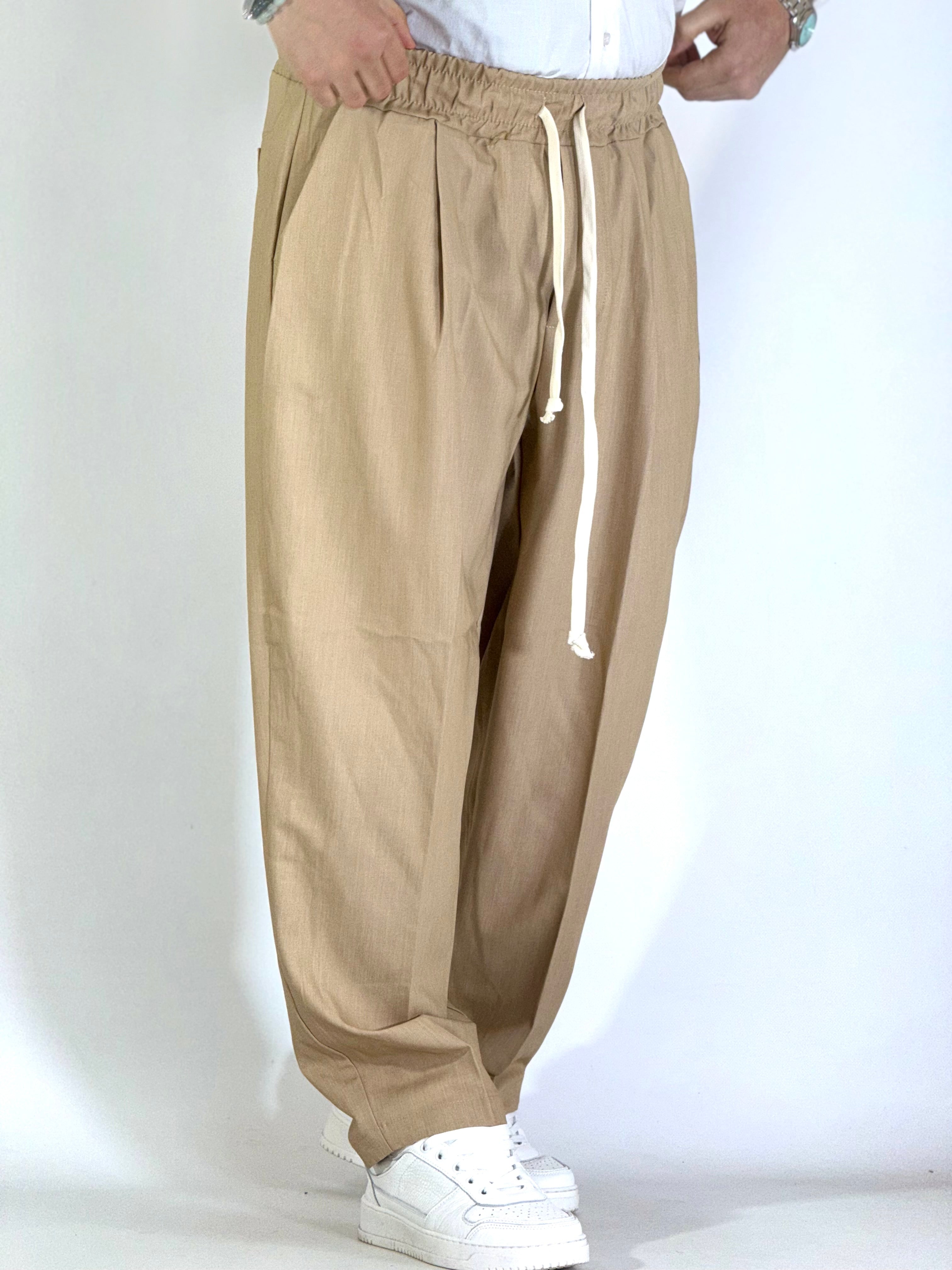Pantalaccio palazzo beige ART DC017211