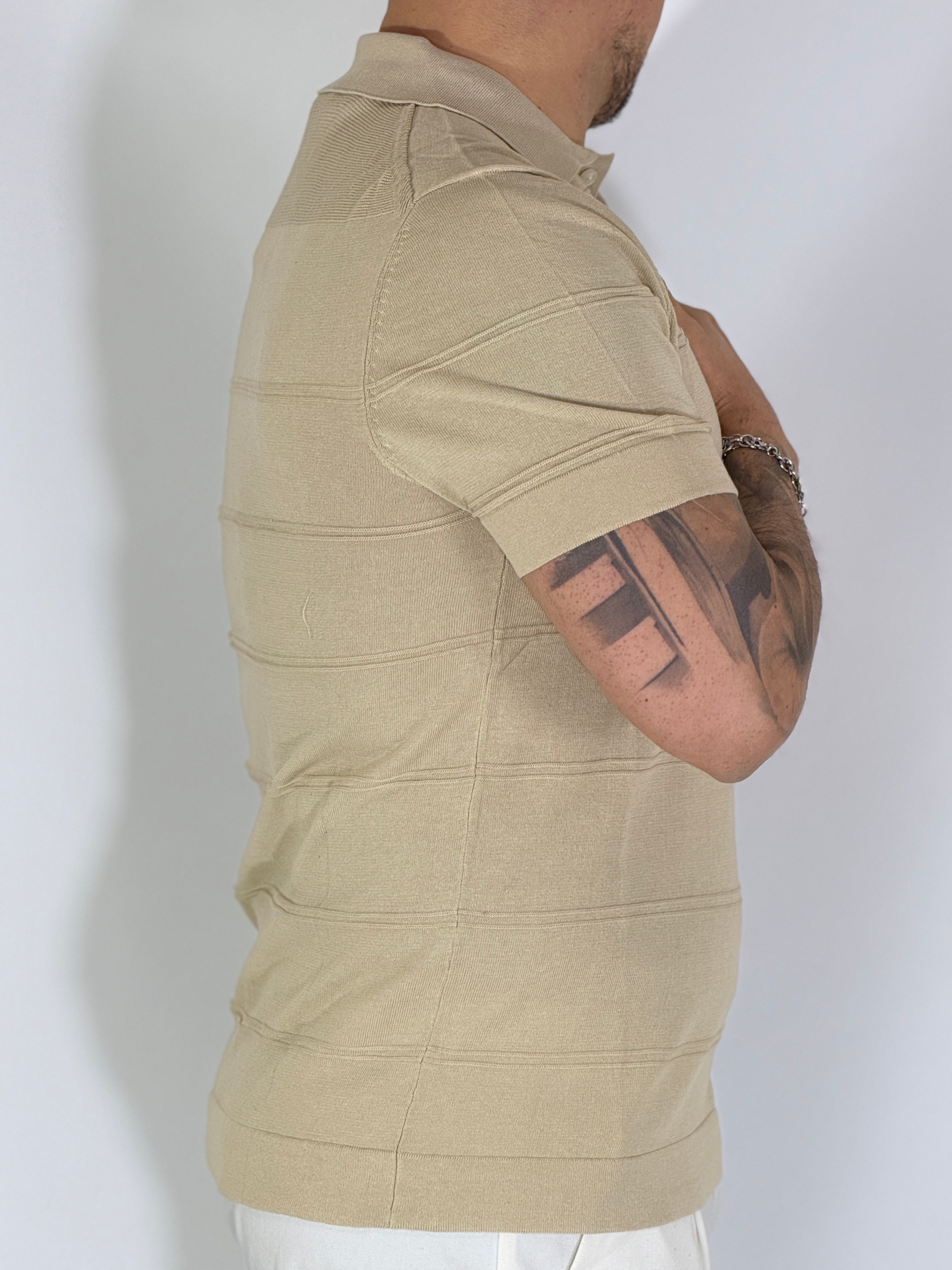 Polo fantasia beige M04B