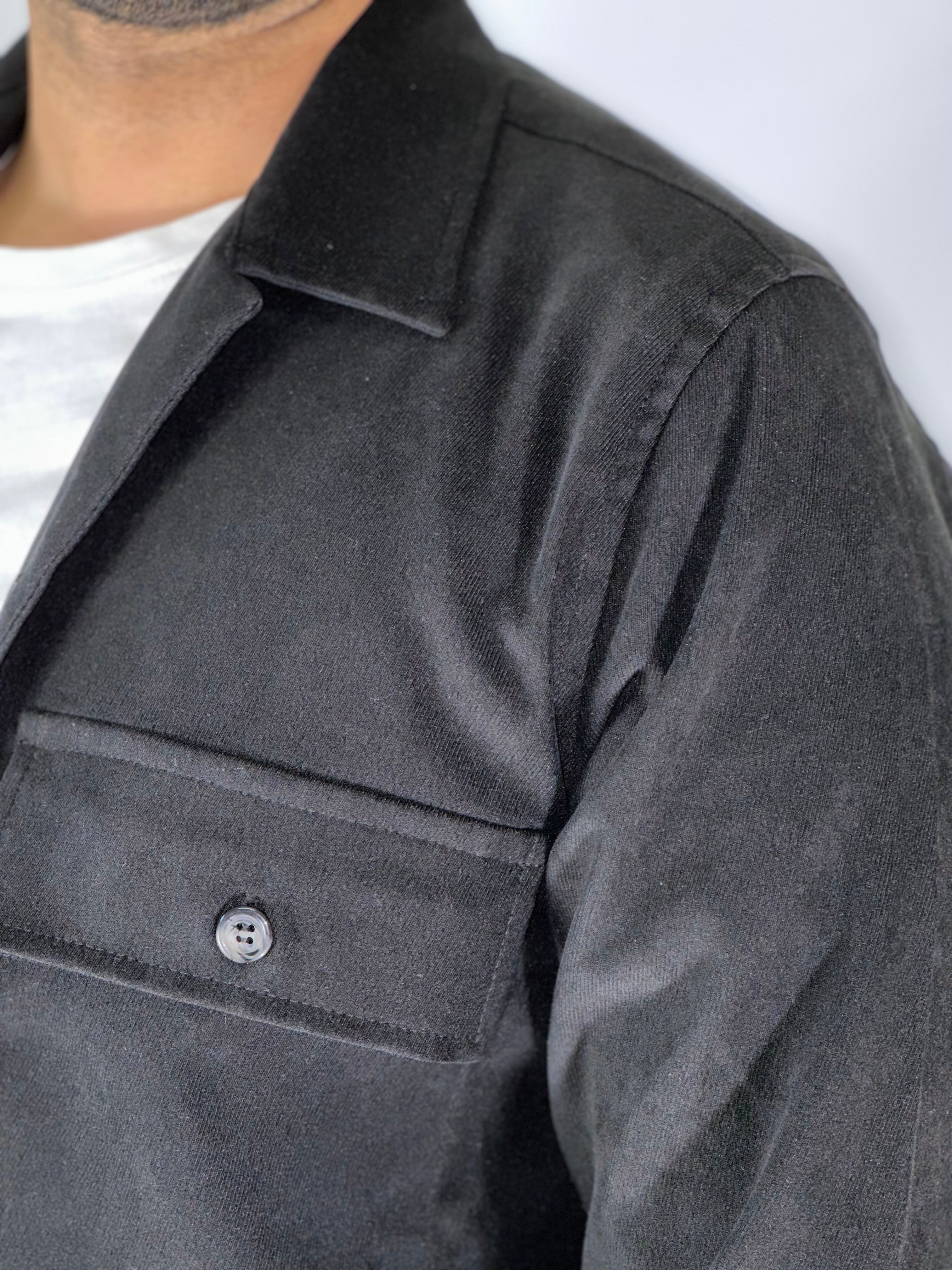 Camicione regular nero MIGLIACCIO TO1042