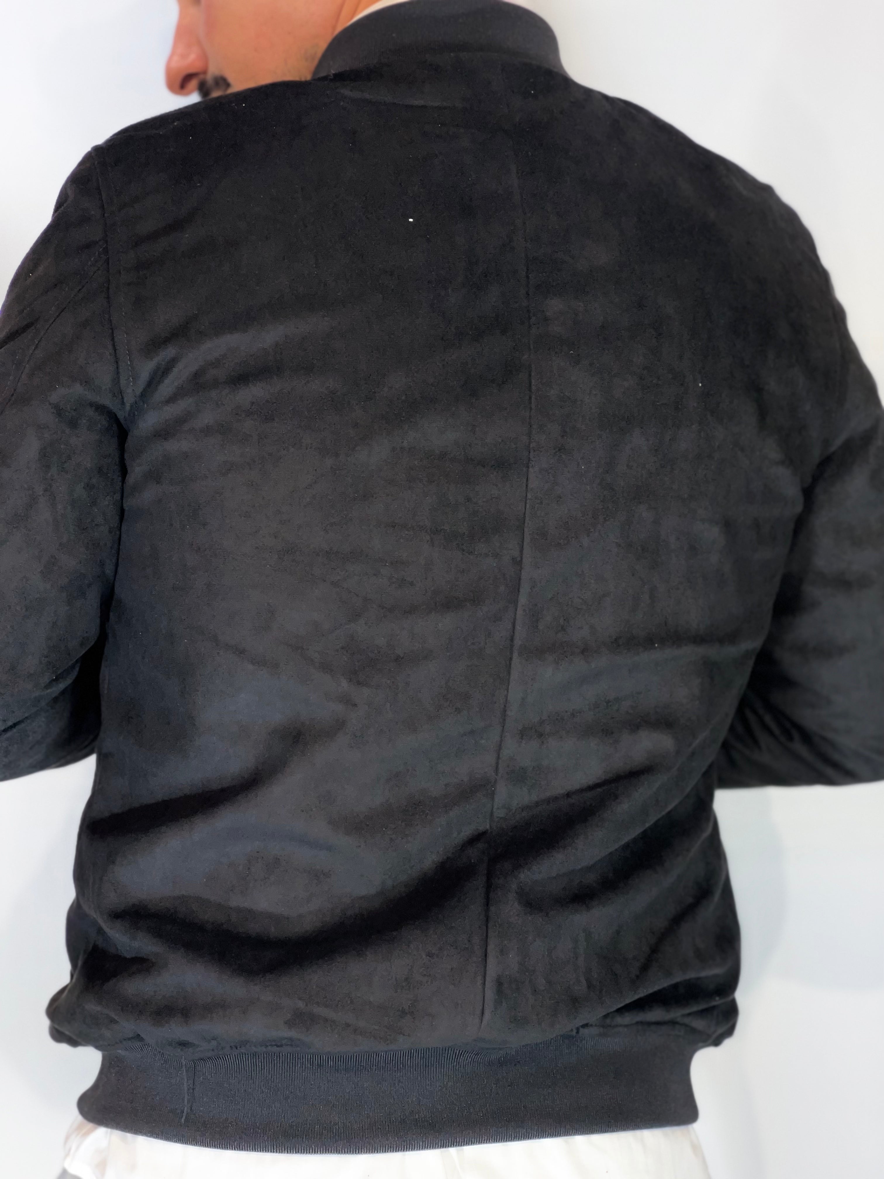 Giubbino eco-camoscio nero ZMG8153