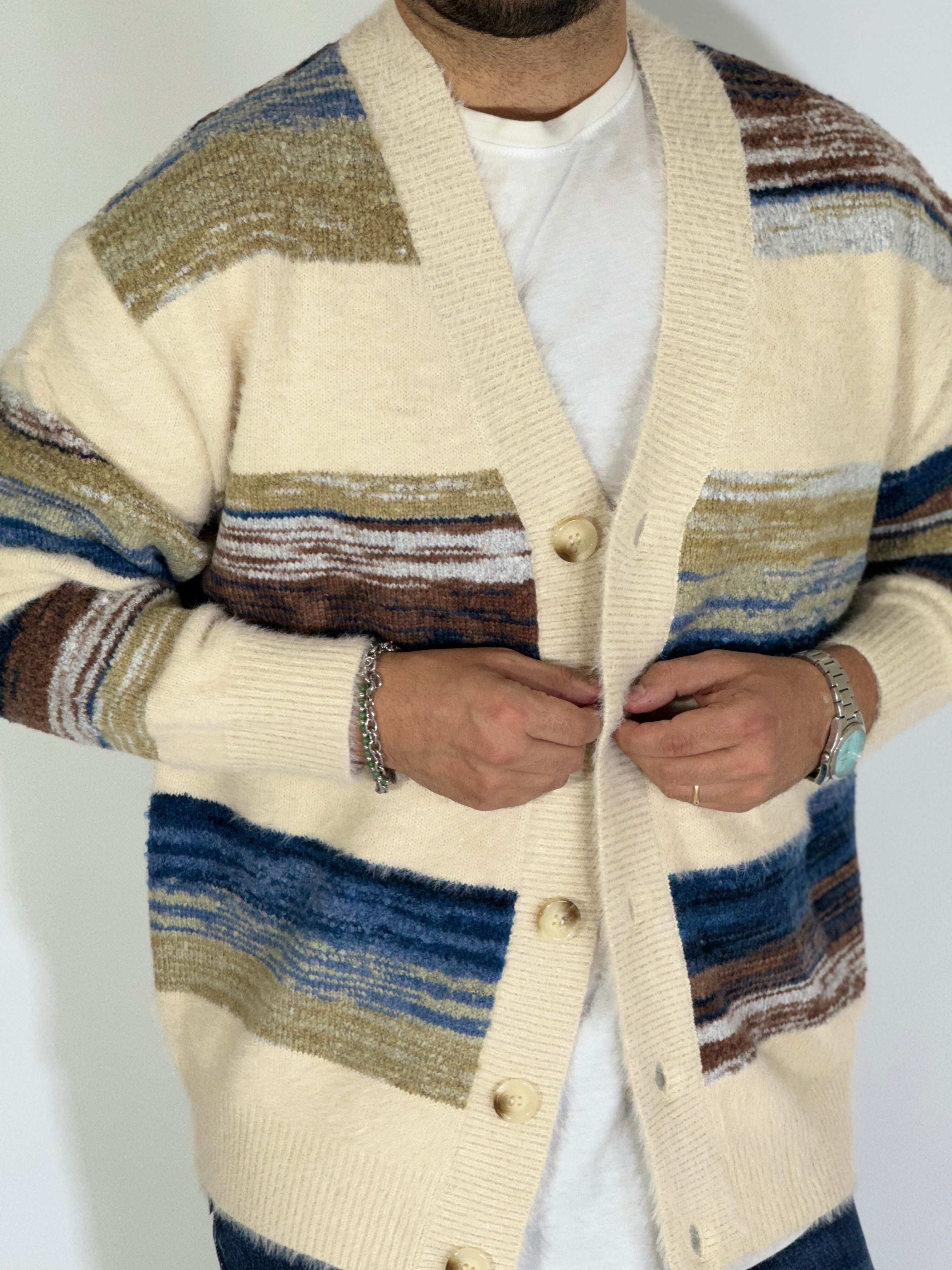 Cardigan raimbow apricot W86111