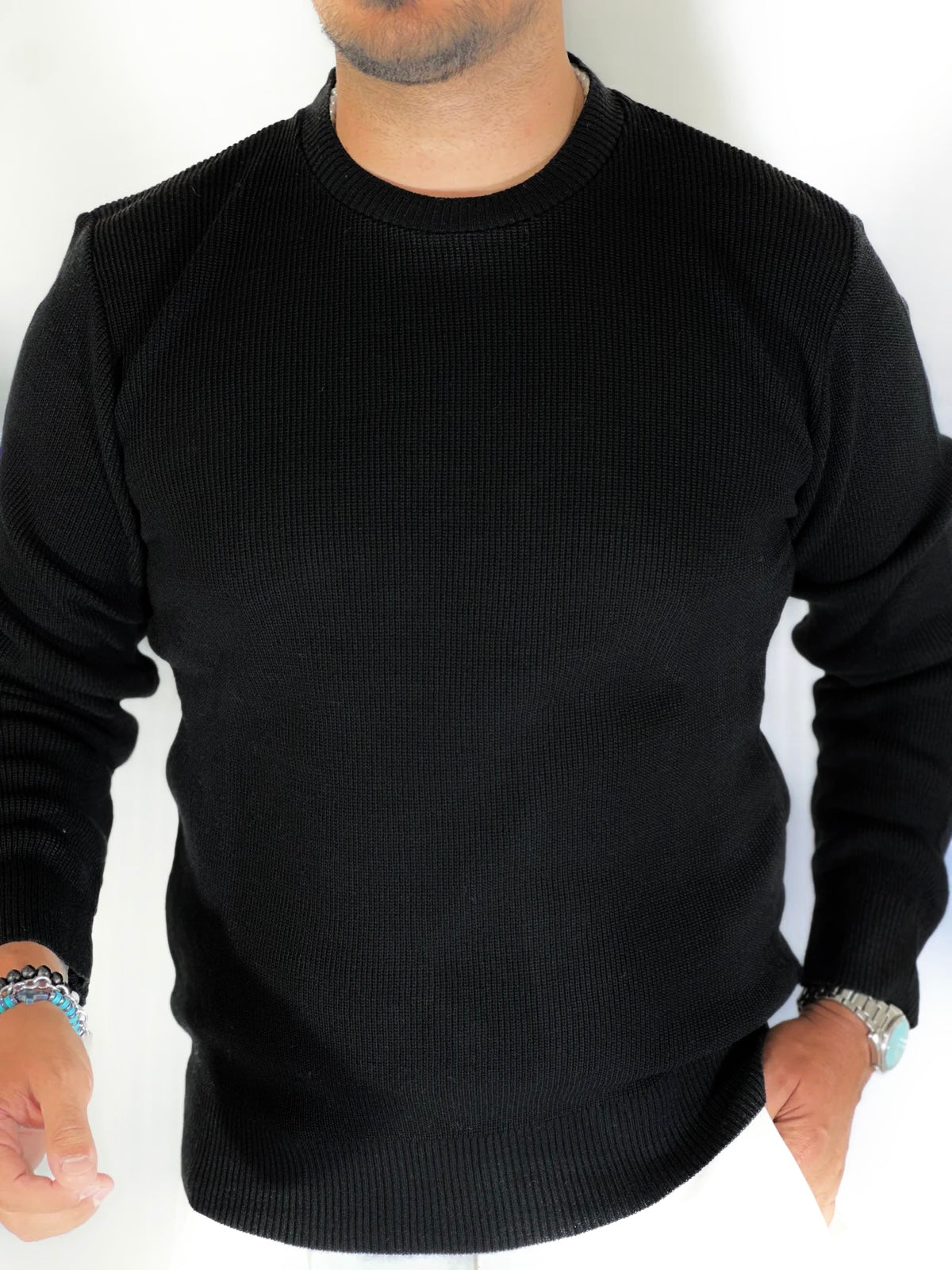 Maglia girocollo primaverile nero ART MF13671