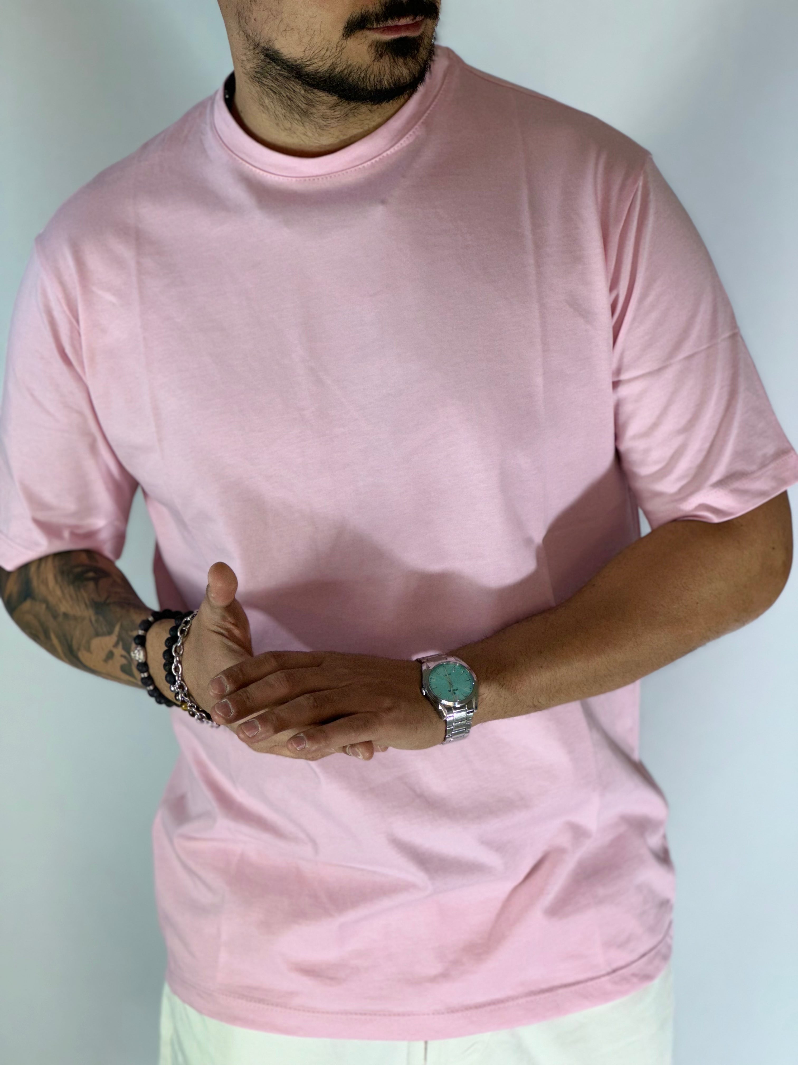 T-Shirt over basic rosa DC80316