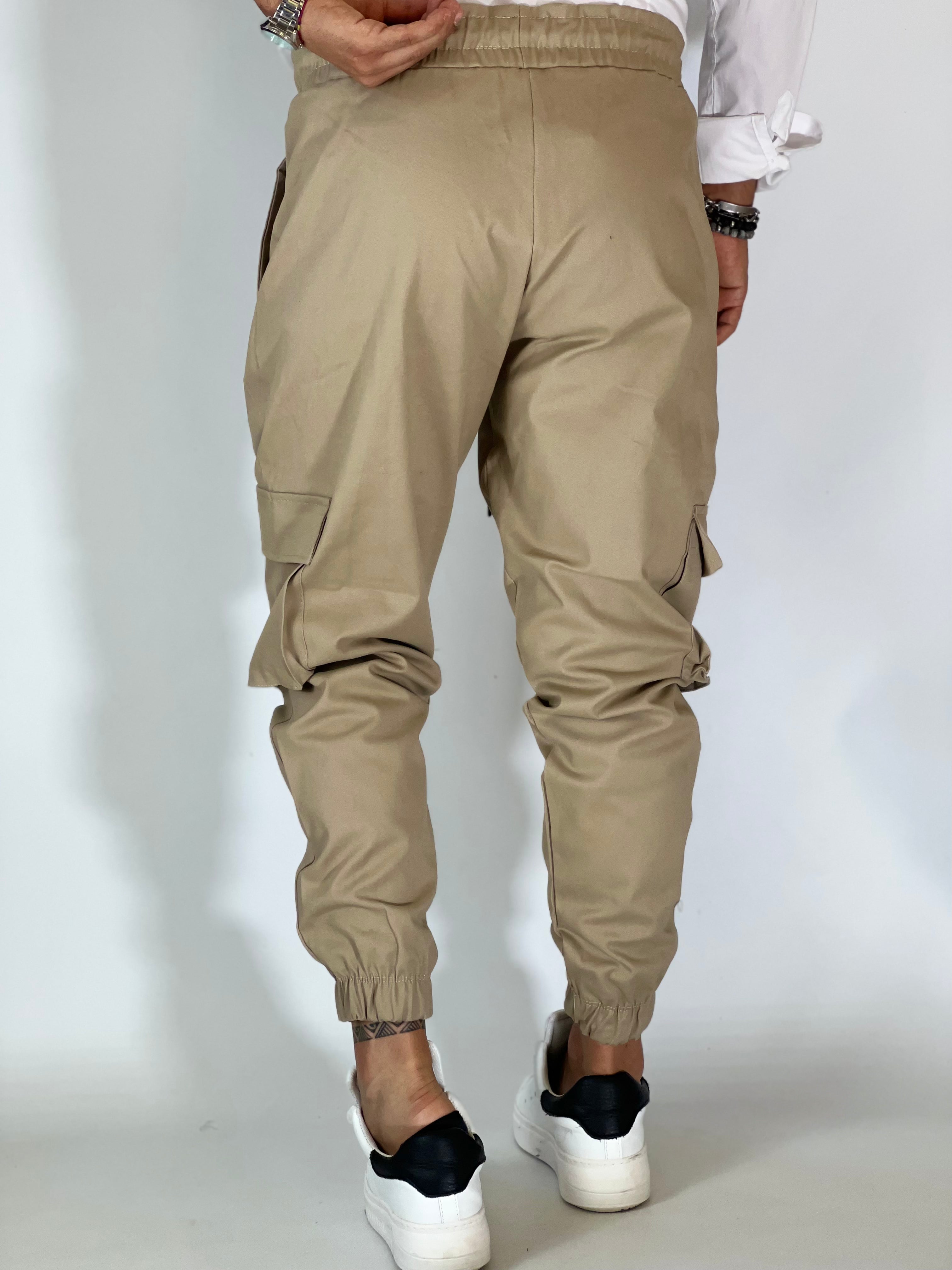 Pantalaccio cargo sabbia CUBI