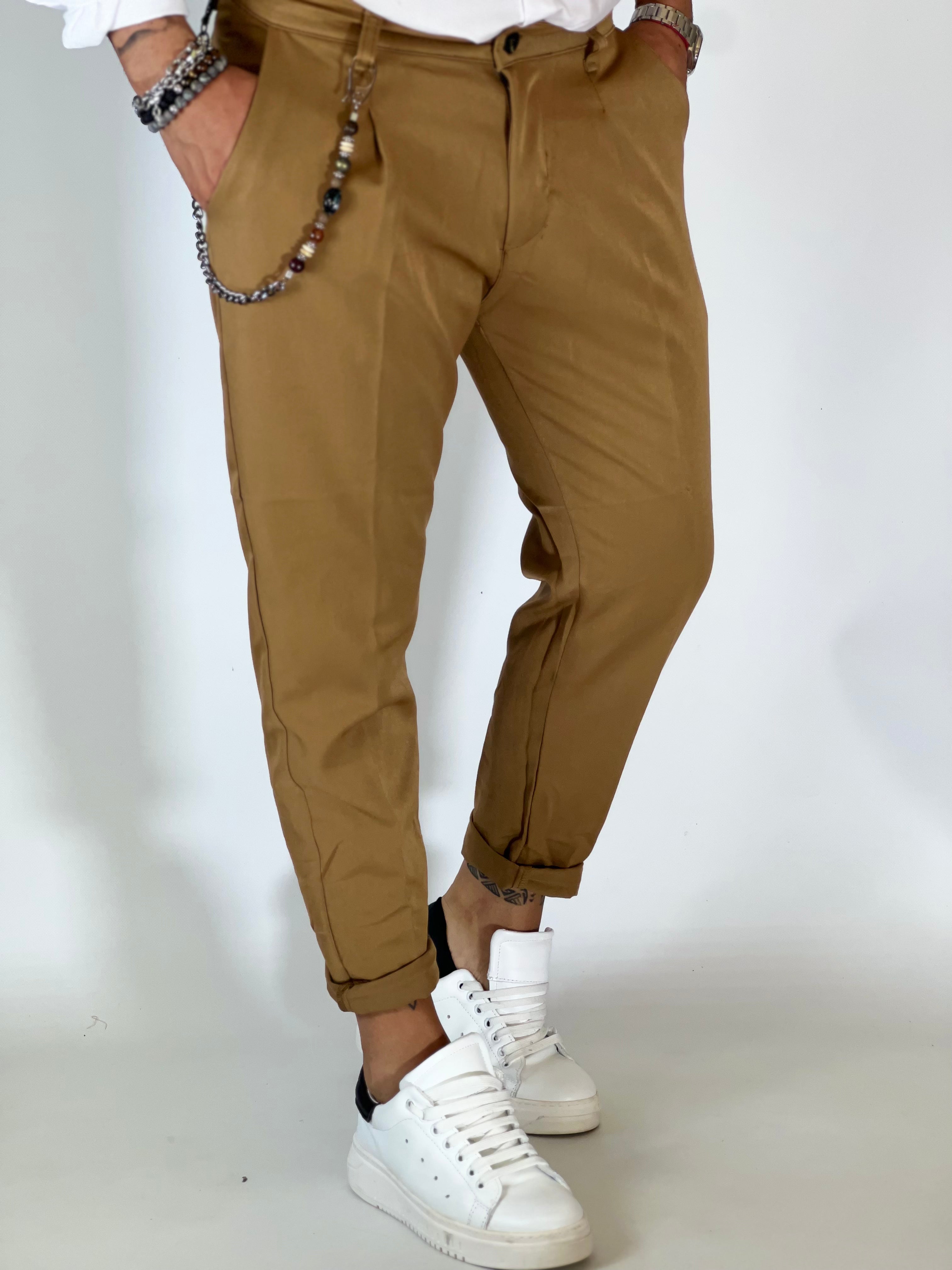 Pantalone cammello AG60