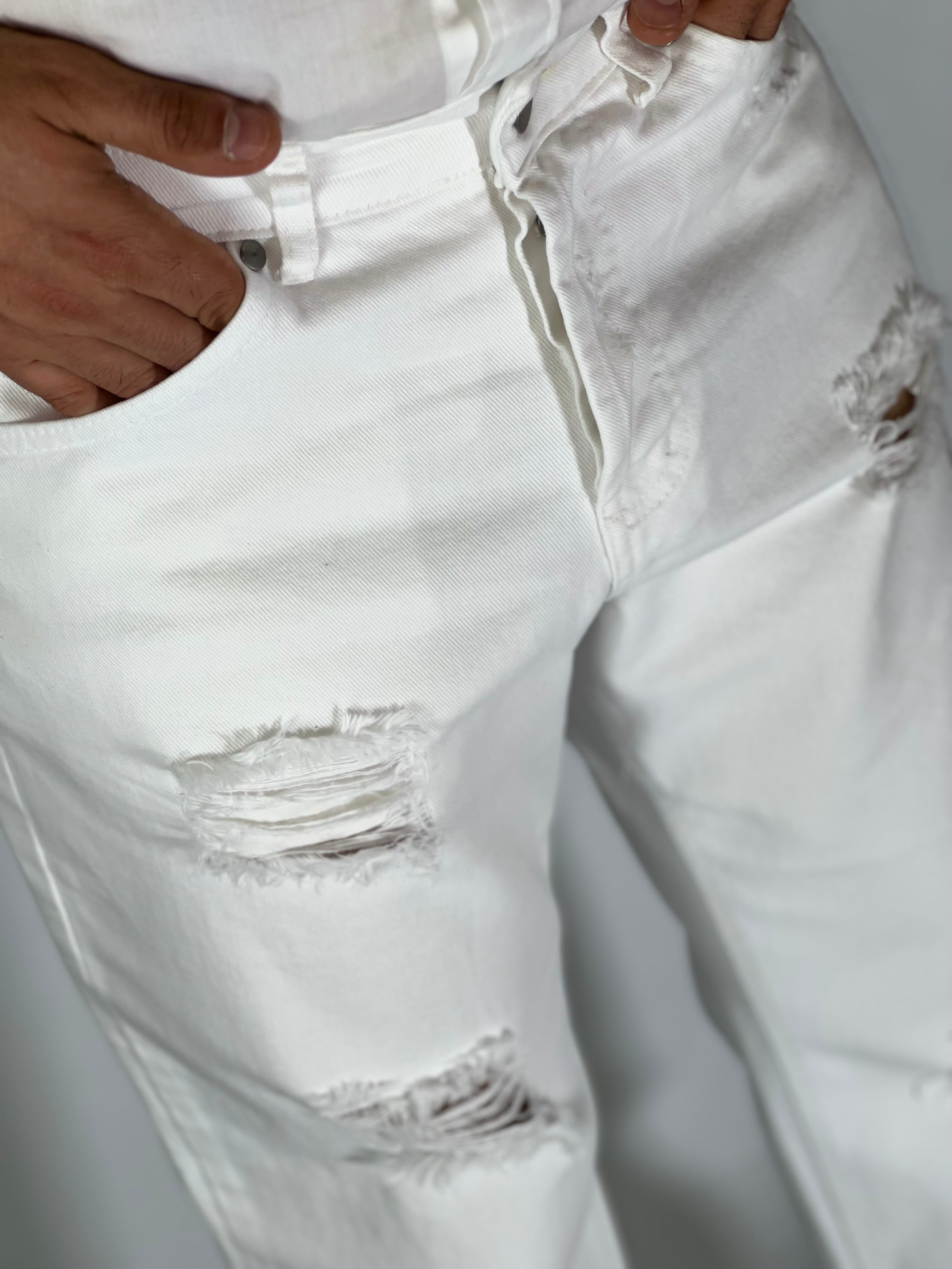 Pantalone loose fit bianco GV81