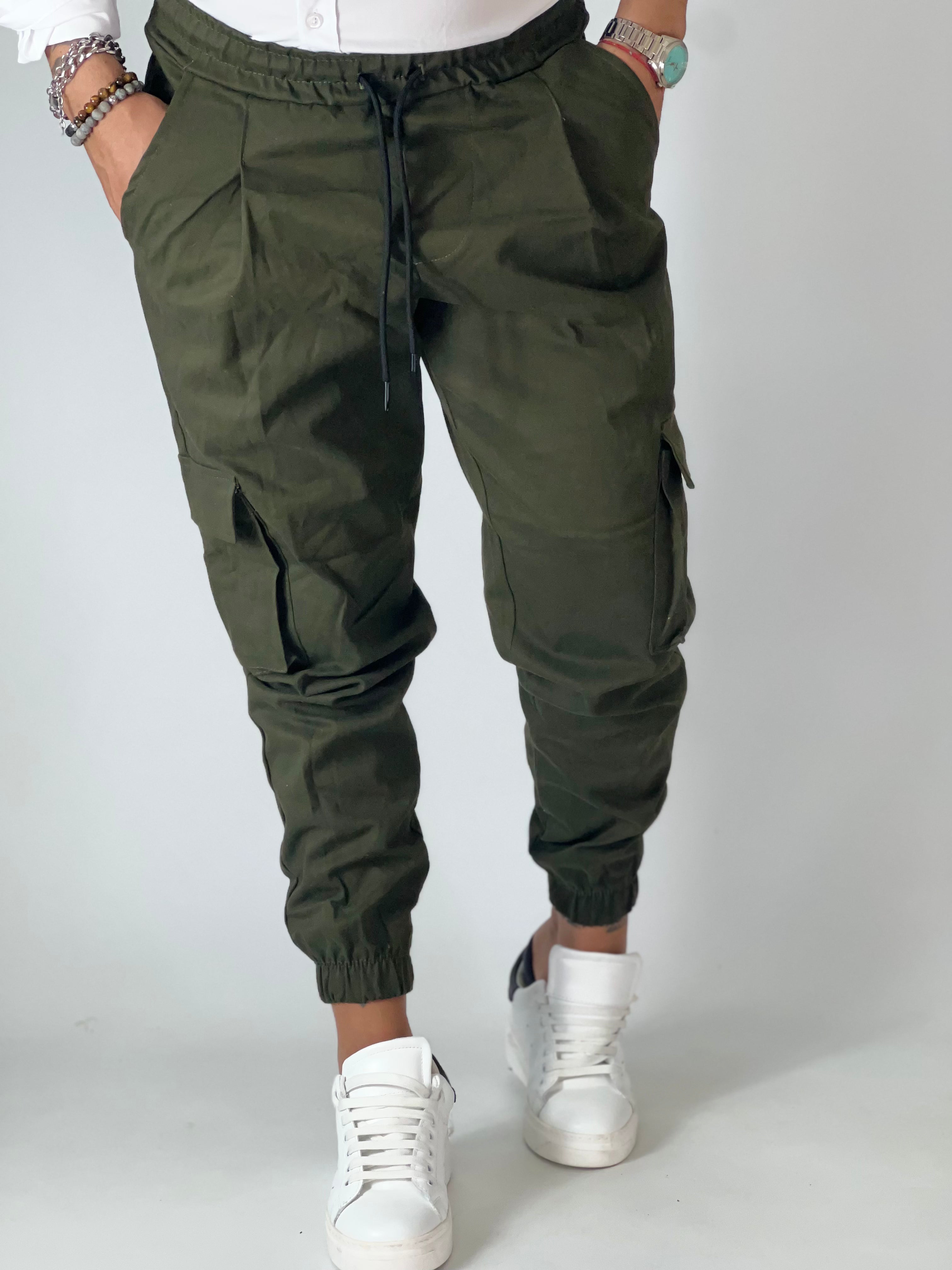 Pantalaccio cargo verde CUBI