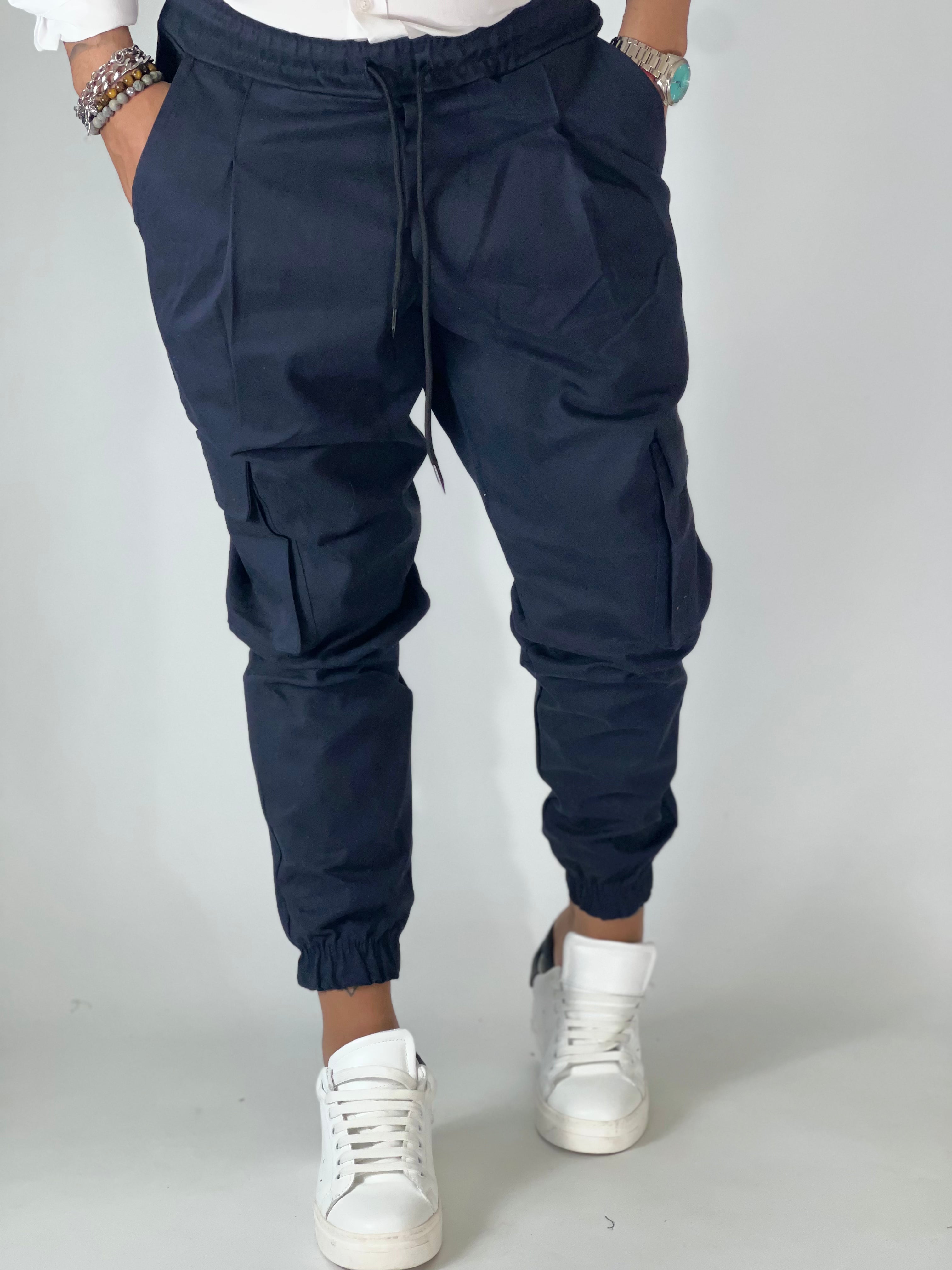 Pantalaccio cargo blu CUBI