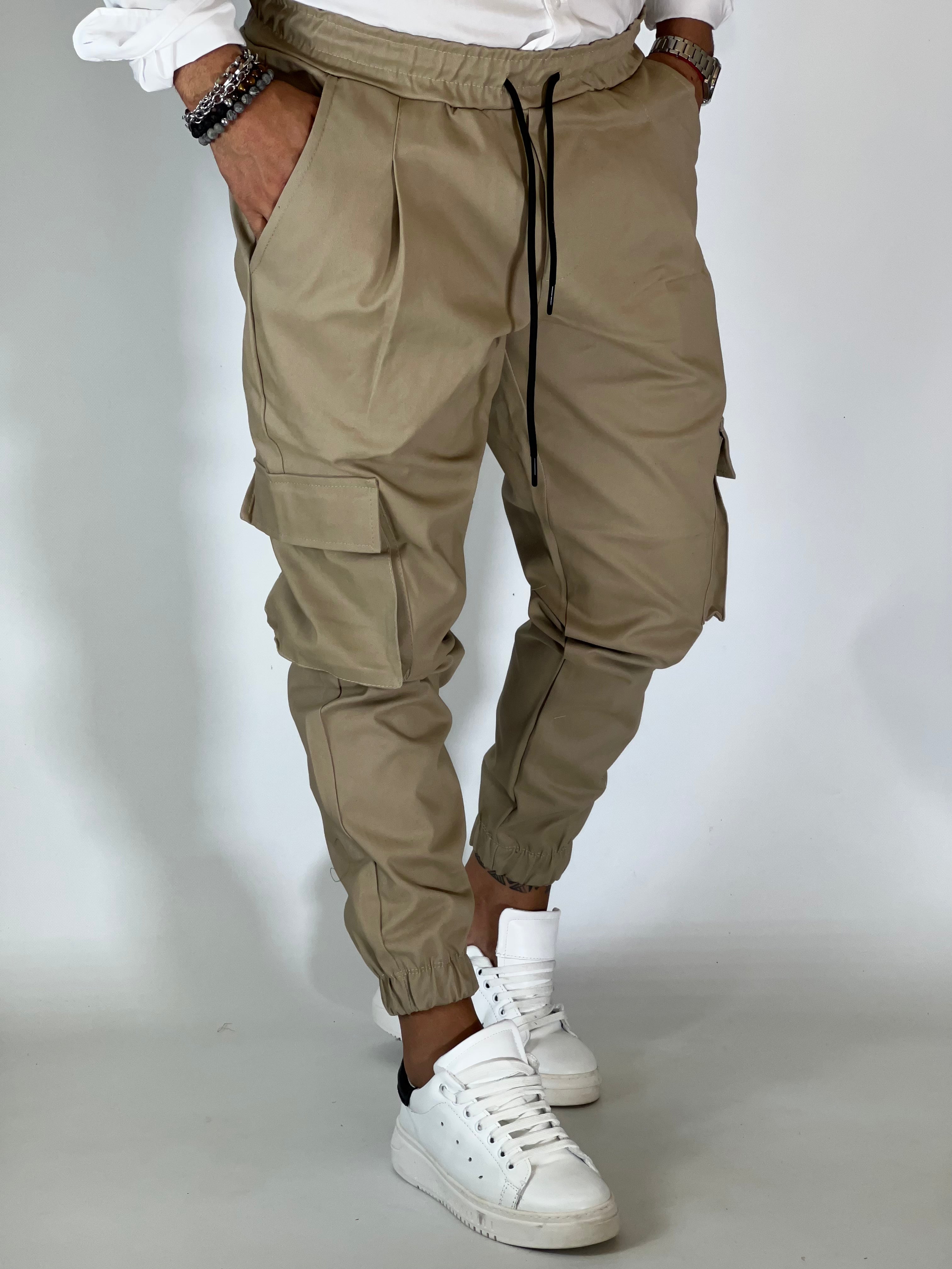 Pantalaccio cargo sabbia CUBI