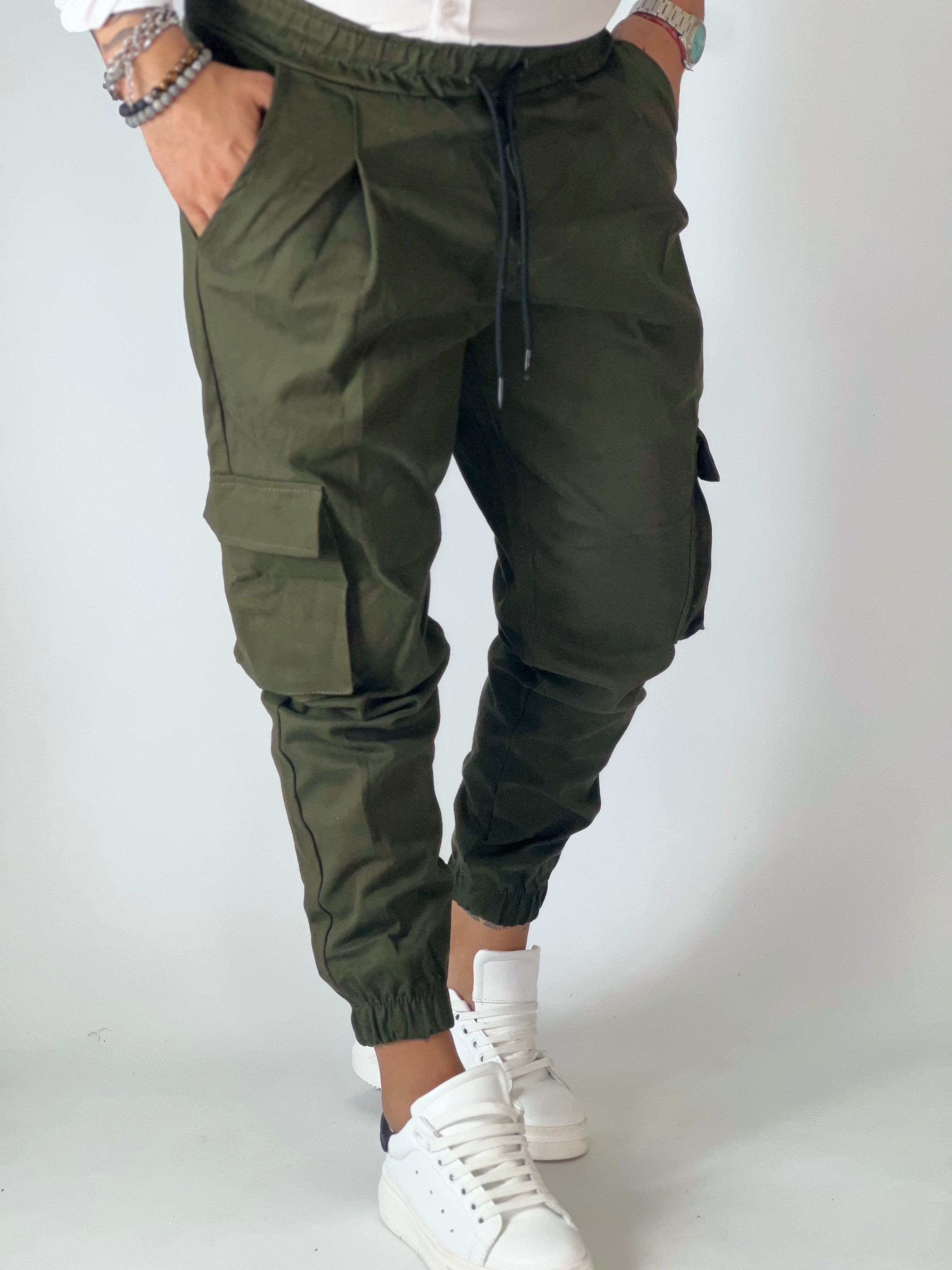 Pantalaccio cargo verde CUBI