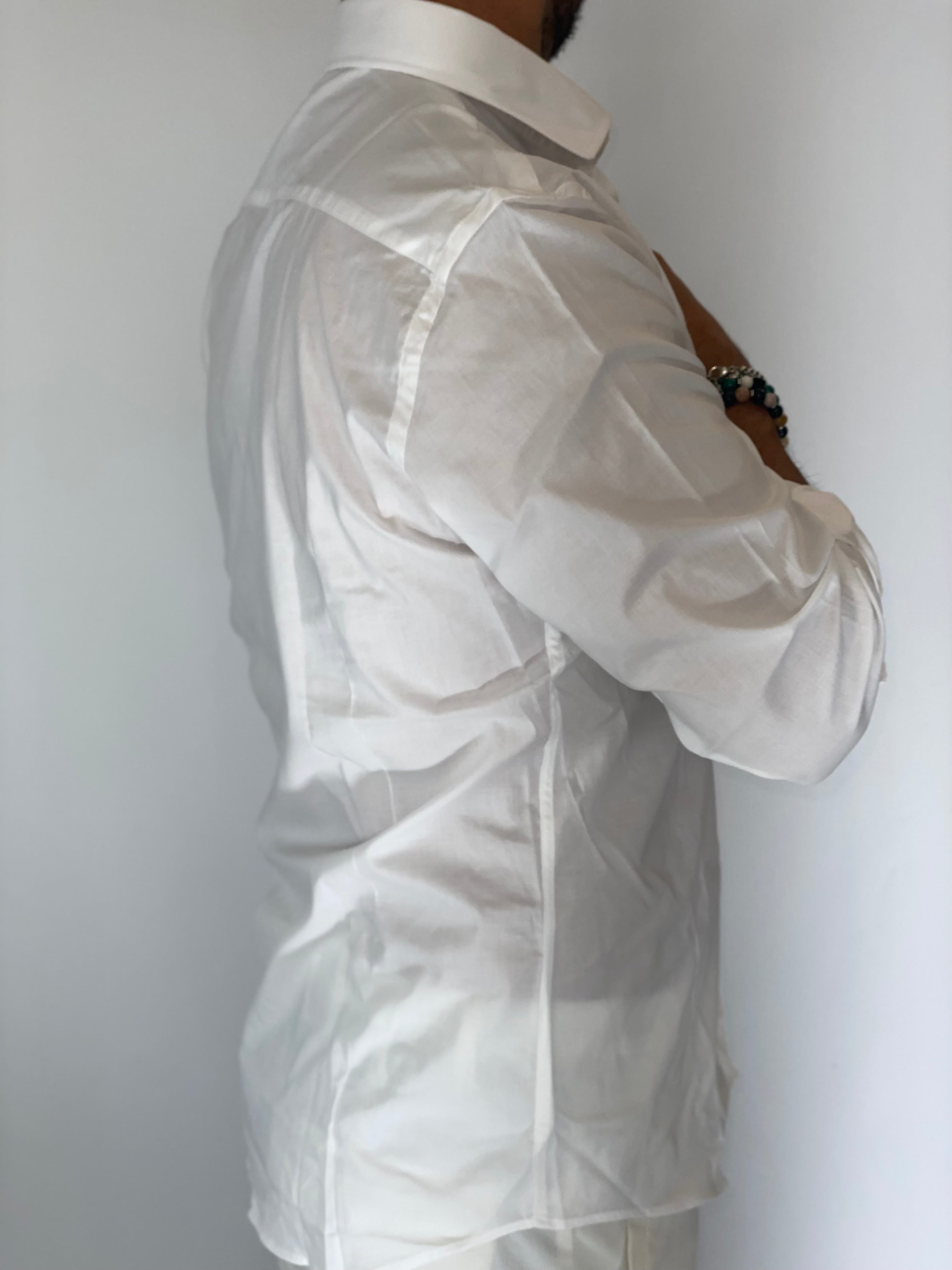 Camicia cotone basic bianca MIGLIACCIO