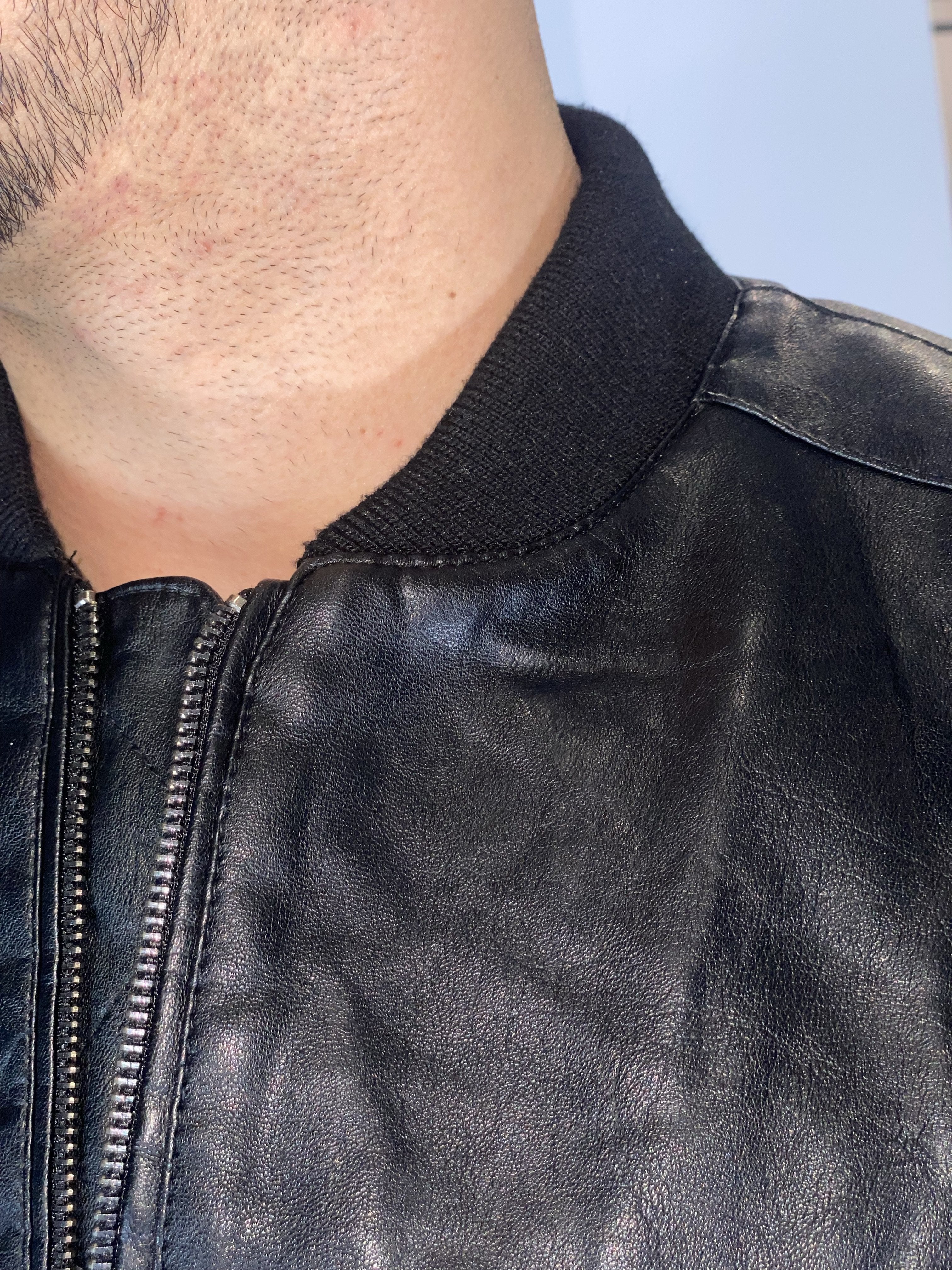 Giubbino eco-pelle nero ZMG8125