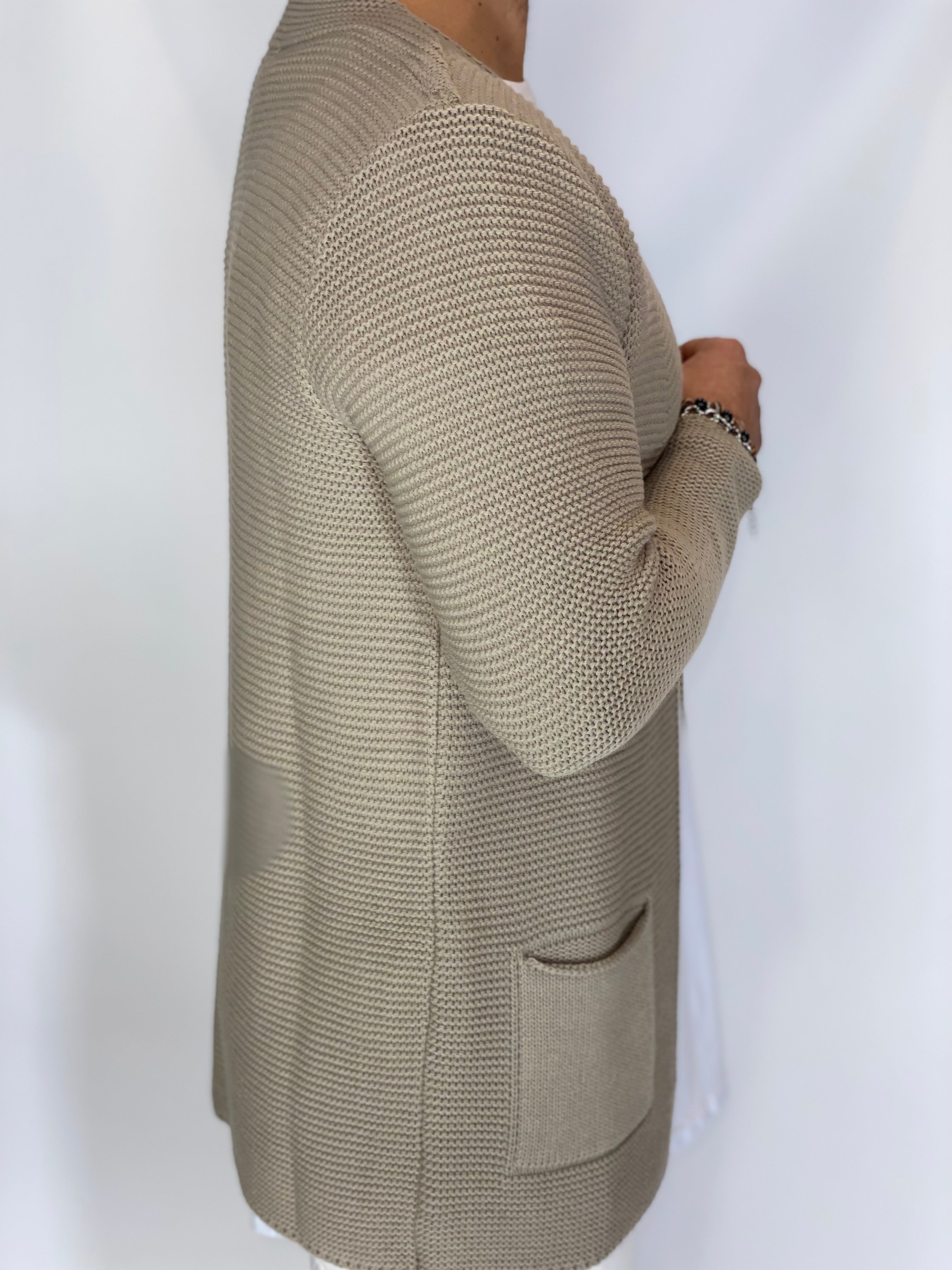 Breeze · Cardigan aperto beige