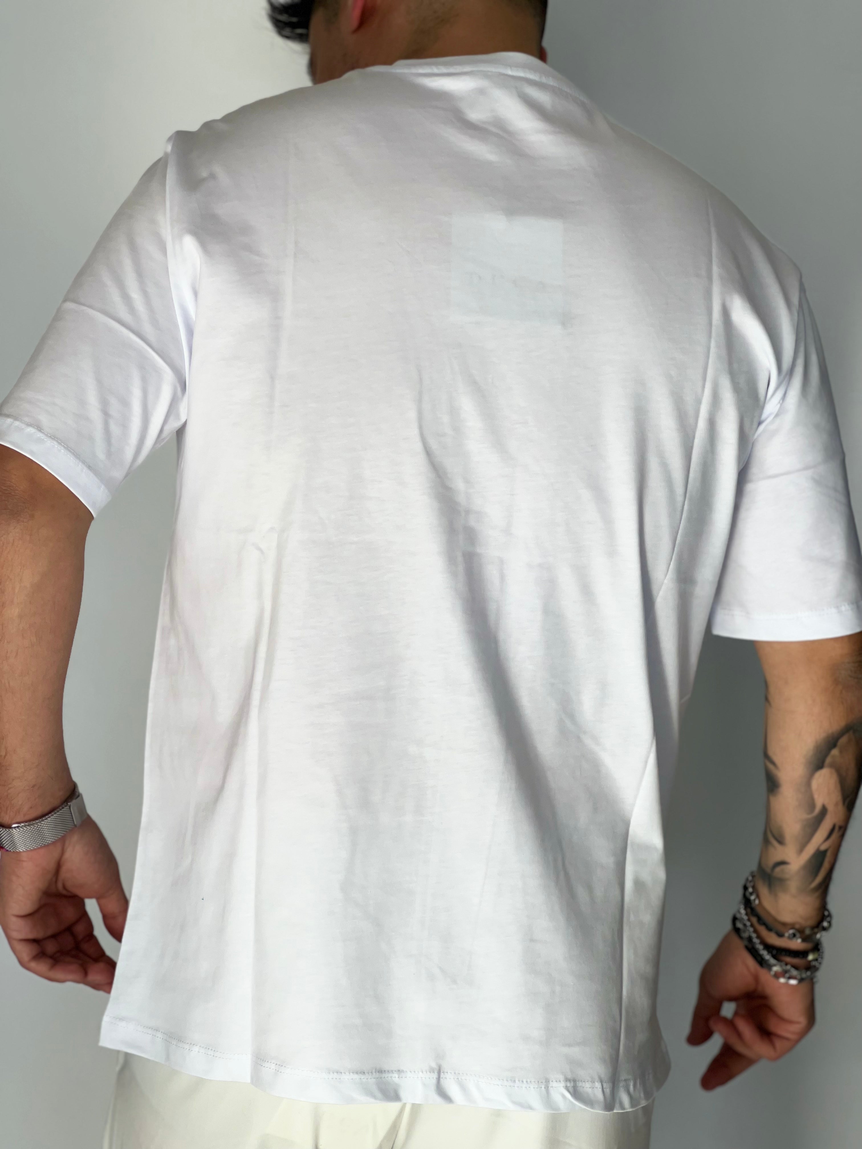 T-Shirt over basic bianca DC80316