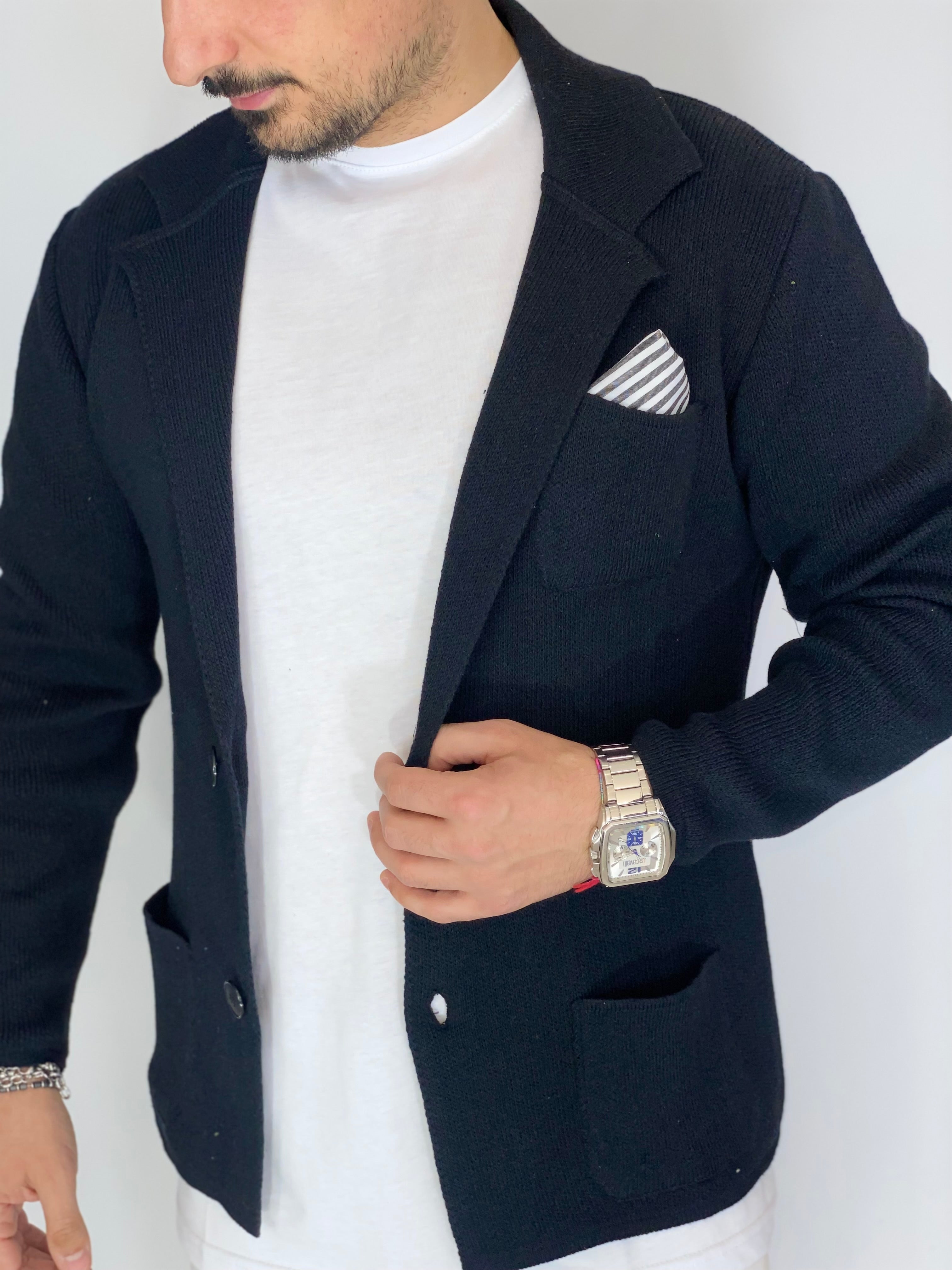 One · Cardigan giacca nero