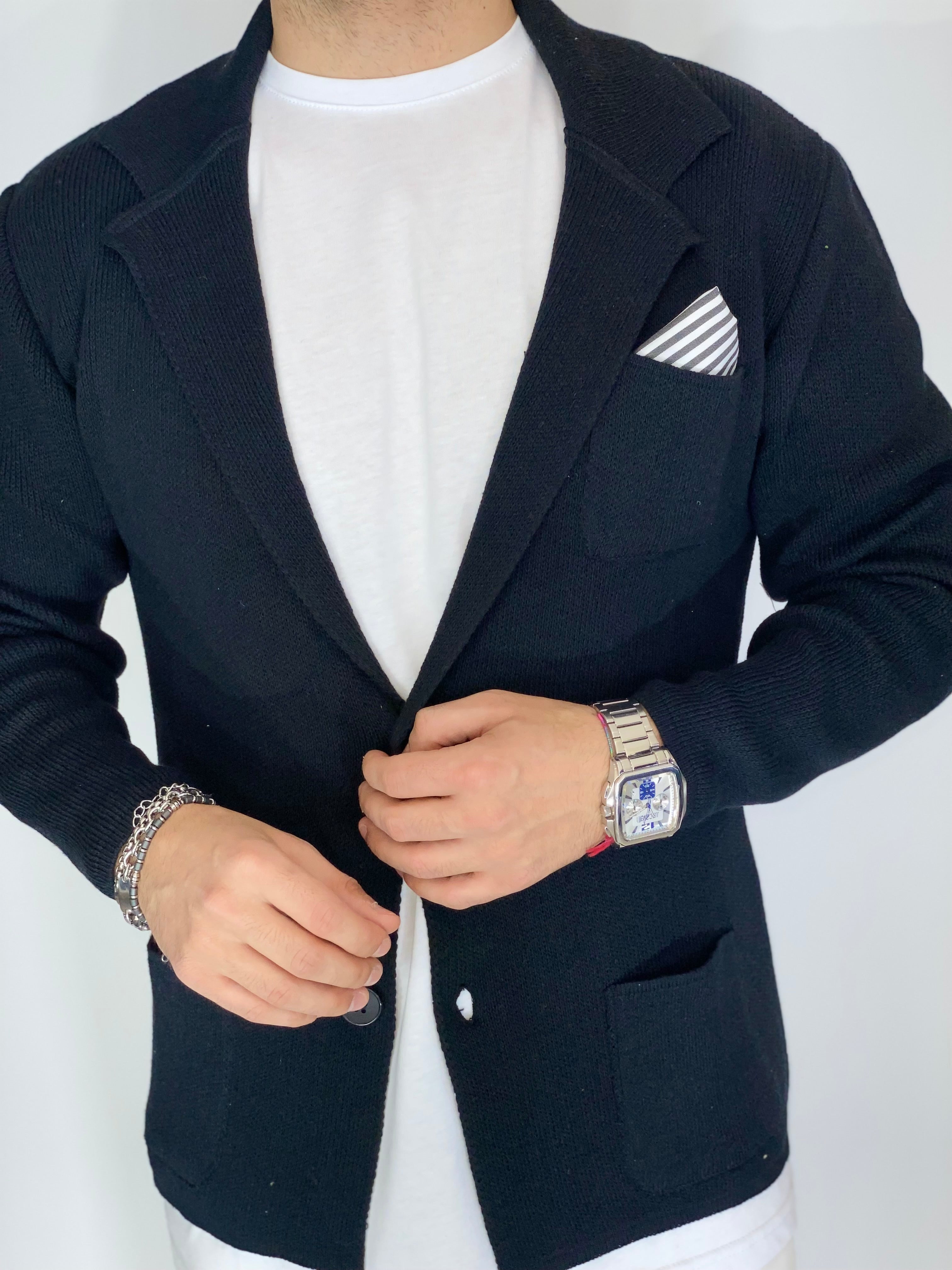 One · Cardigan giacca nero