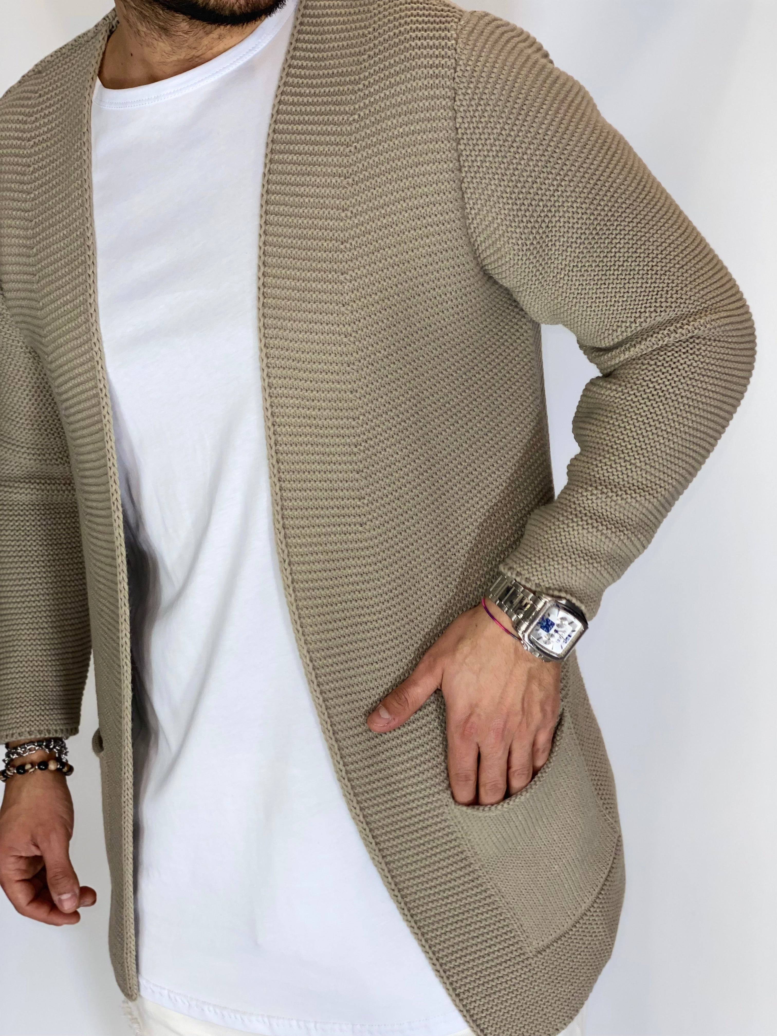 Breeze · Cardigan aperto beige